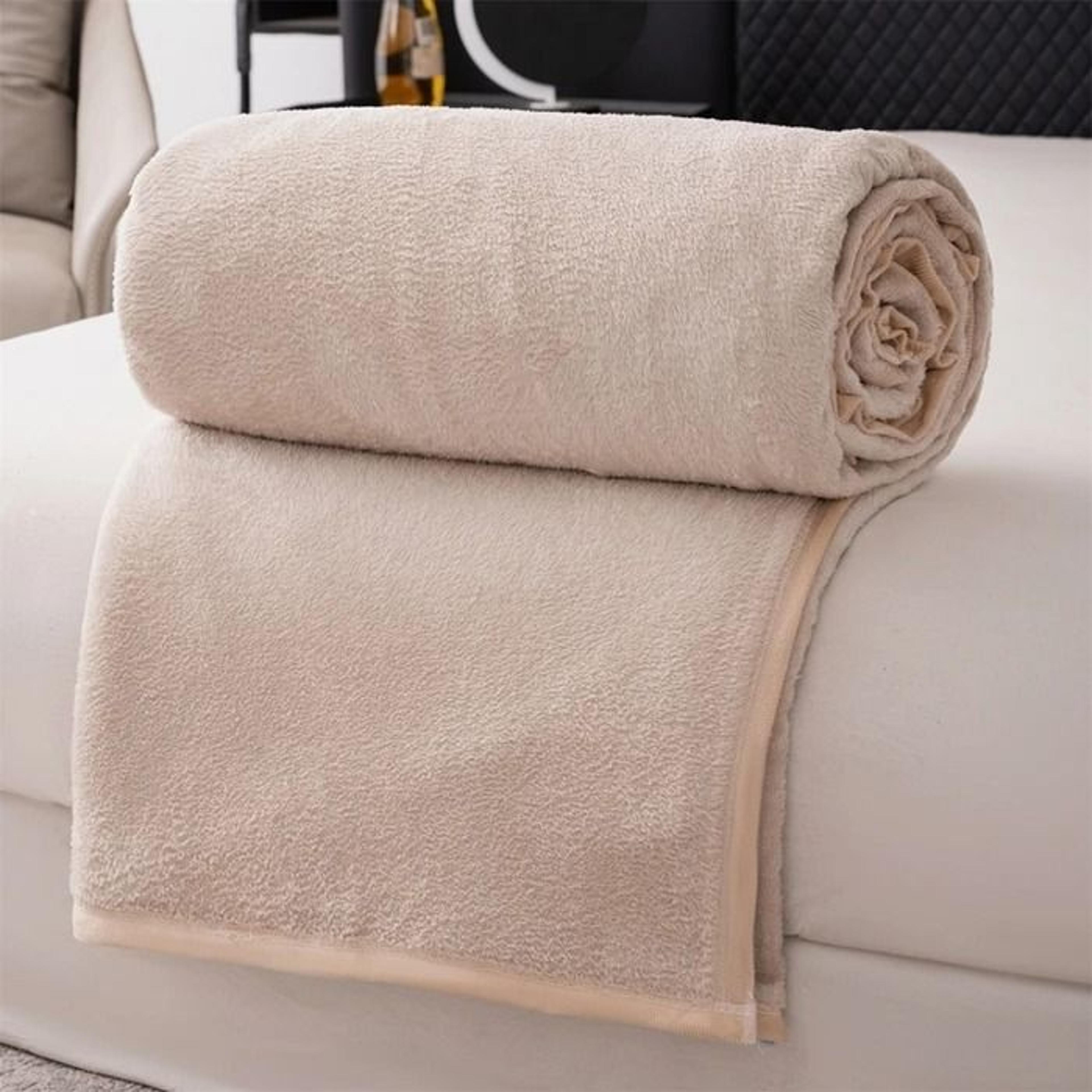 Spring Autumn Soft Flannel Throw Blanket MultiFunctional Cozy Nap Shawl  Bed Cover 8