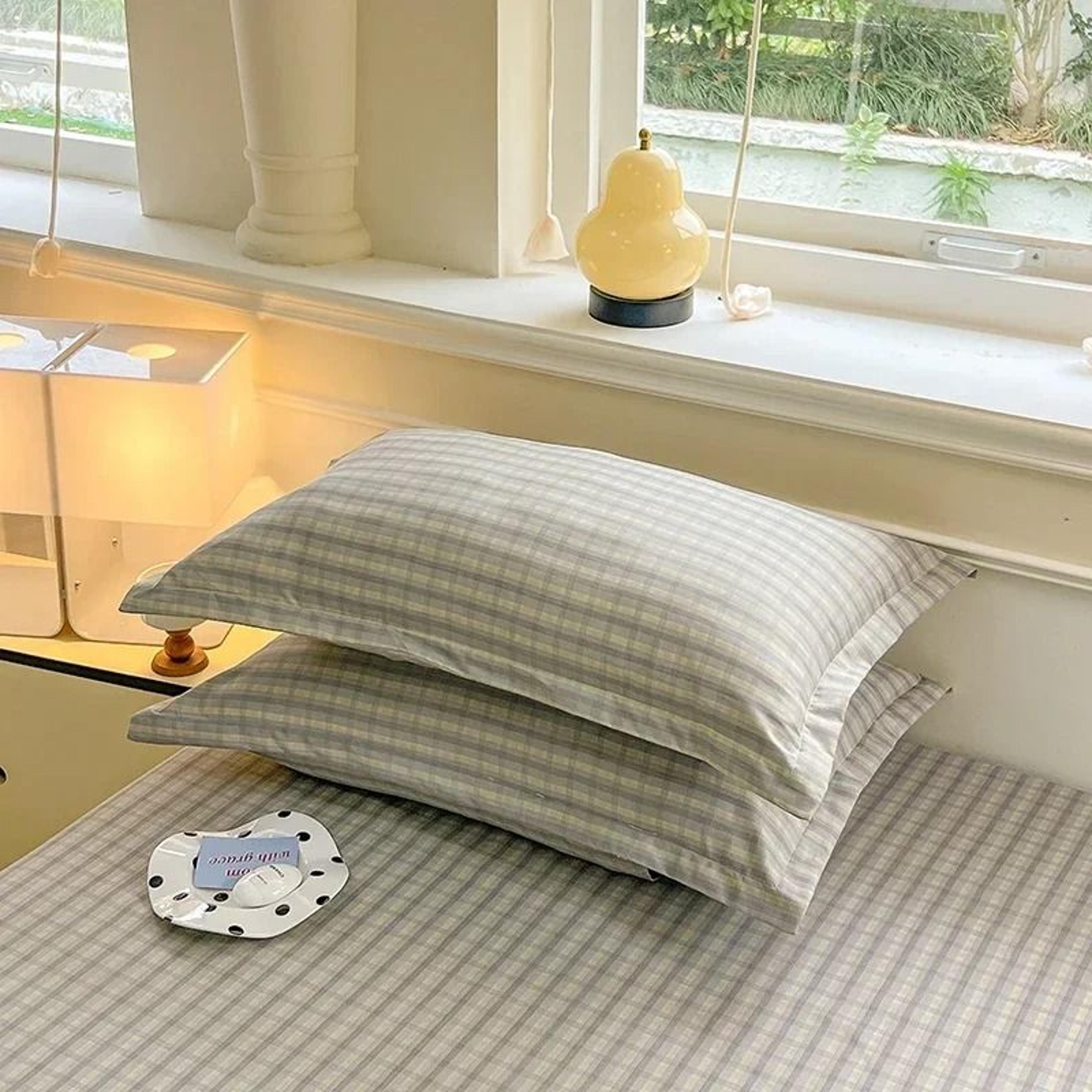 2 PCS Colorful Stripe Envelope Pillowcases Nordic Sling Style Decorative Pillow Covers 5