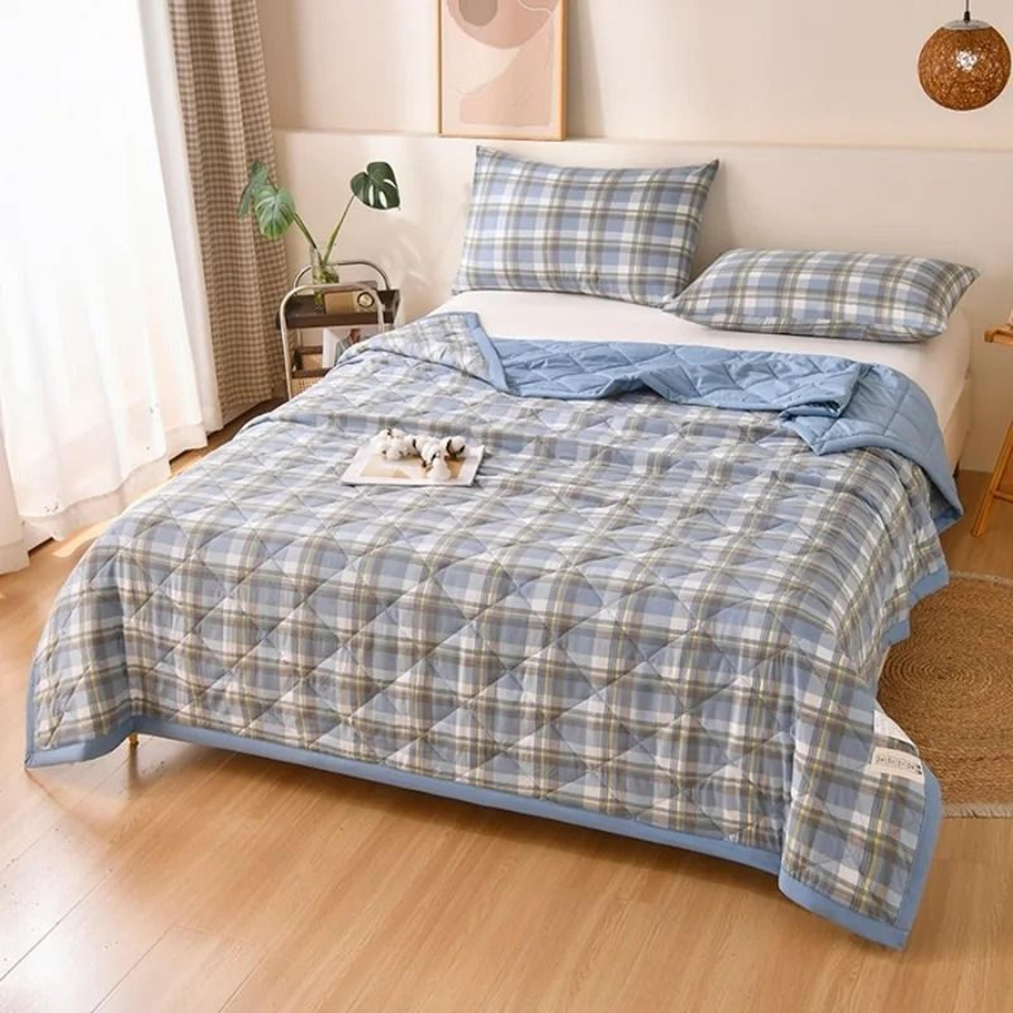 Summer Thin Ultrasonic Quilted Comforter Soft Breathable AirConditioned Four Seasons Quilt 2