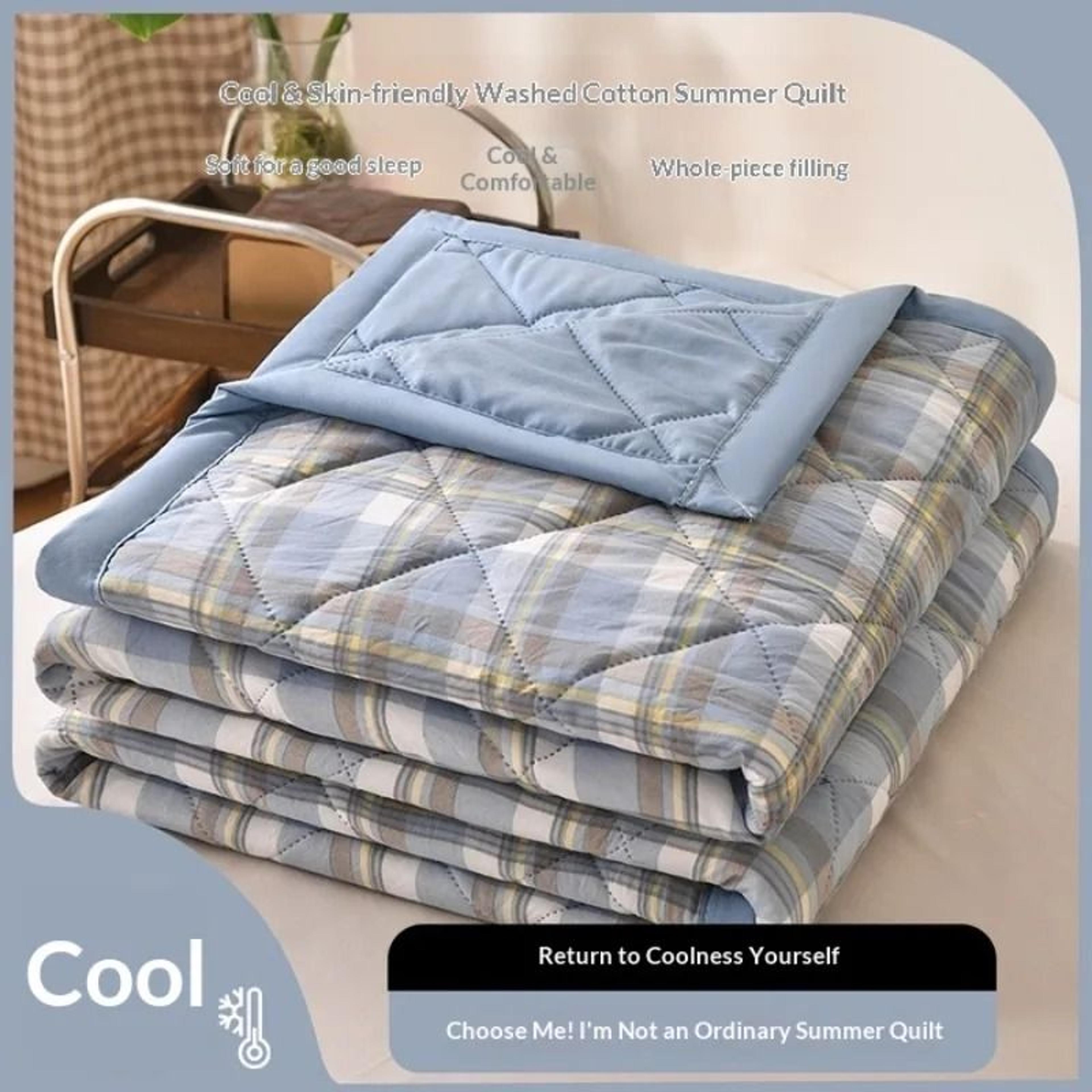 Summer Thin Ultrasonic Quilted Comforter Soft Breathable AirConditioned Four Seasons Quilt 0