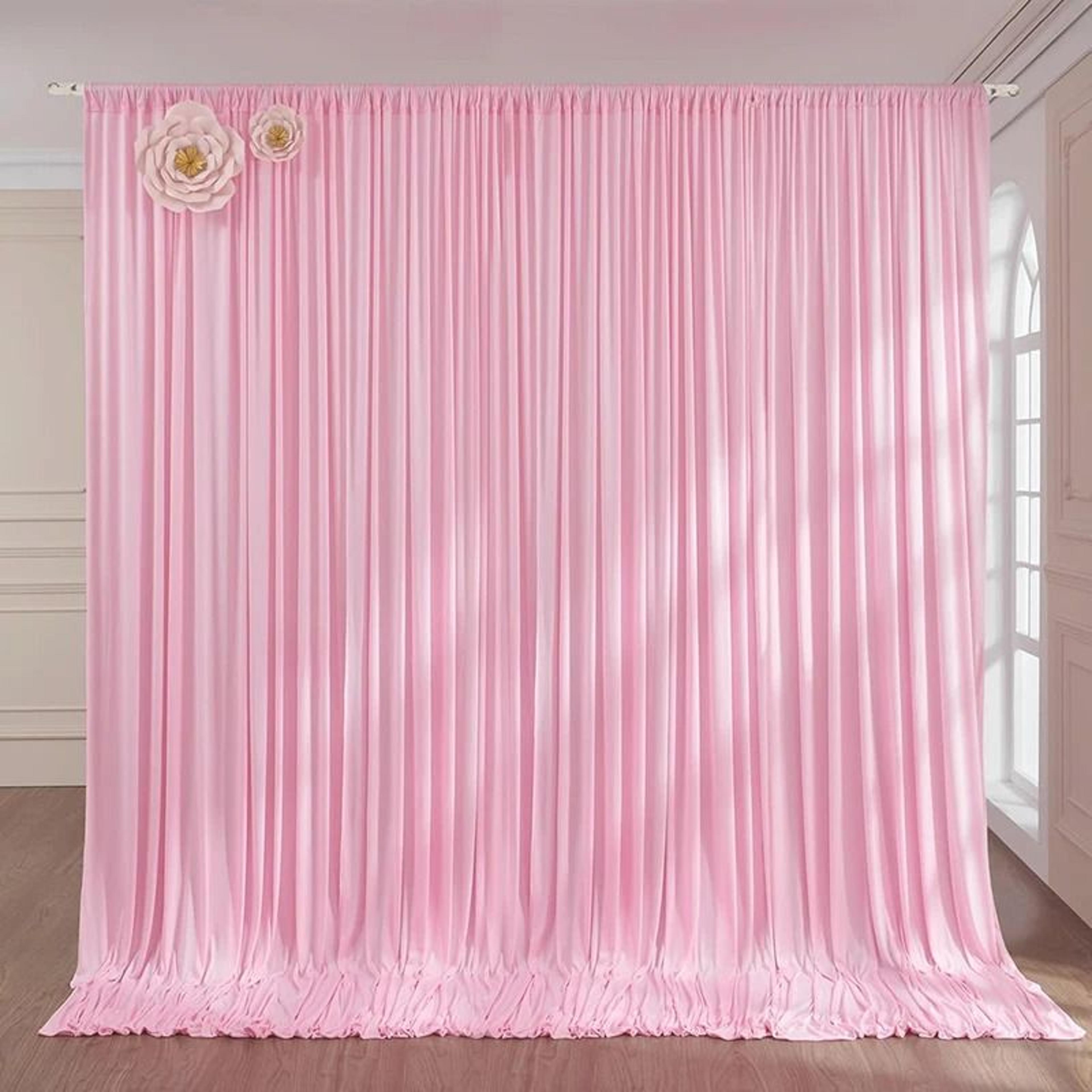 WrinkleFree Backdrop Curtain Drapes Soft Sheer Fabric Background For Weddings Photo Booths  Parties 13