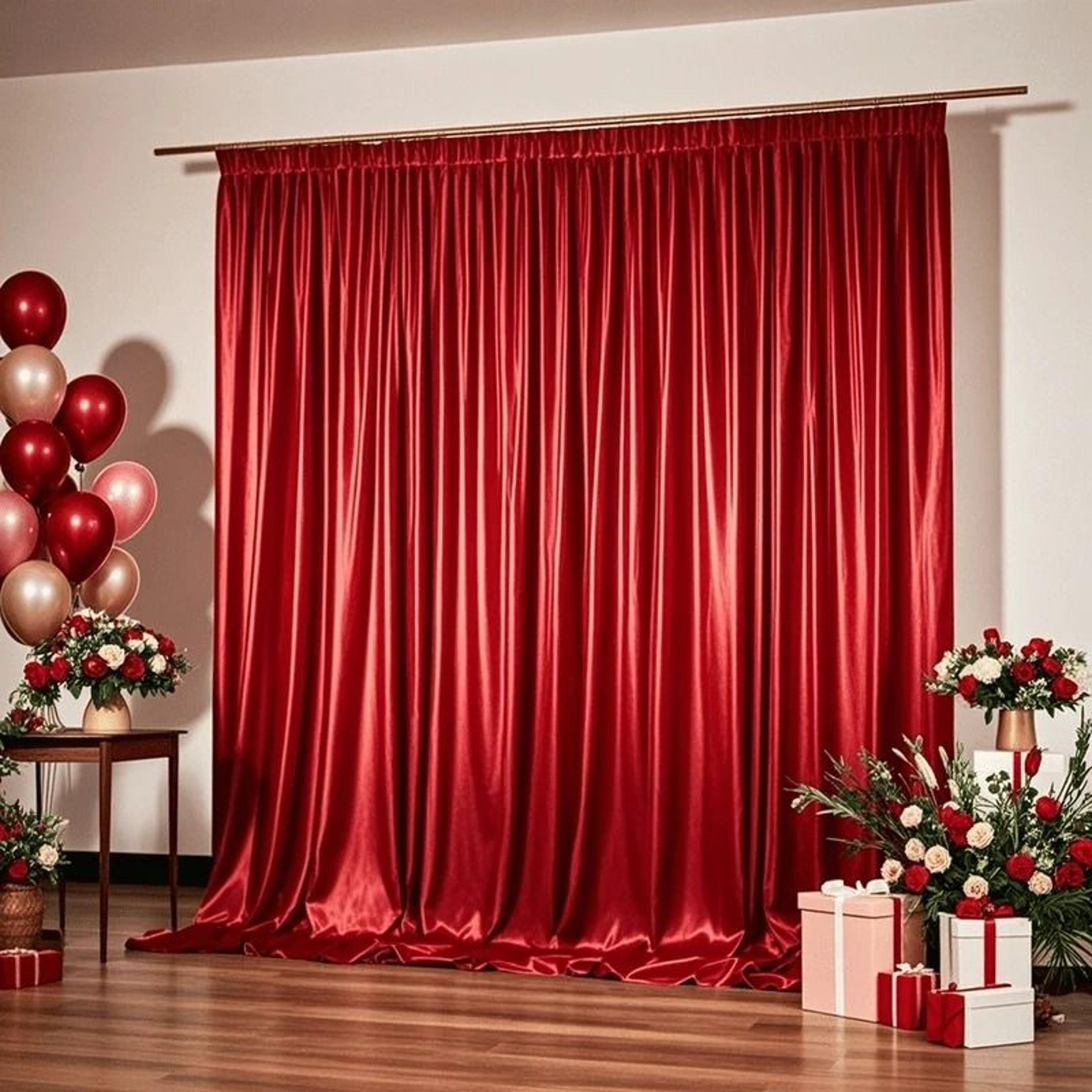 WrinkleFree Satin Backdrop Curtains Silky Smooth Background Drapes For Weddings Proms Christmas  Ba 12