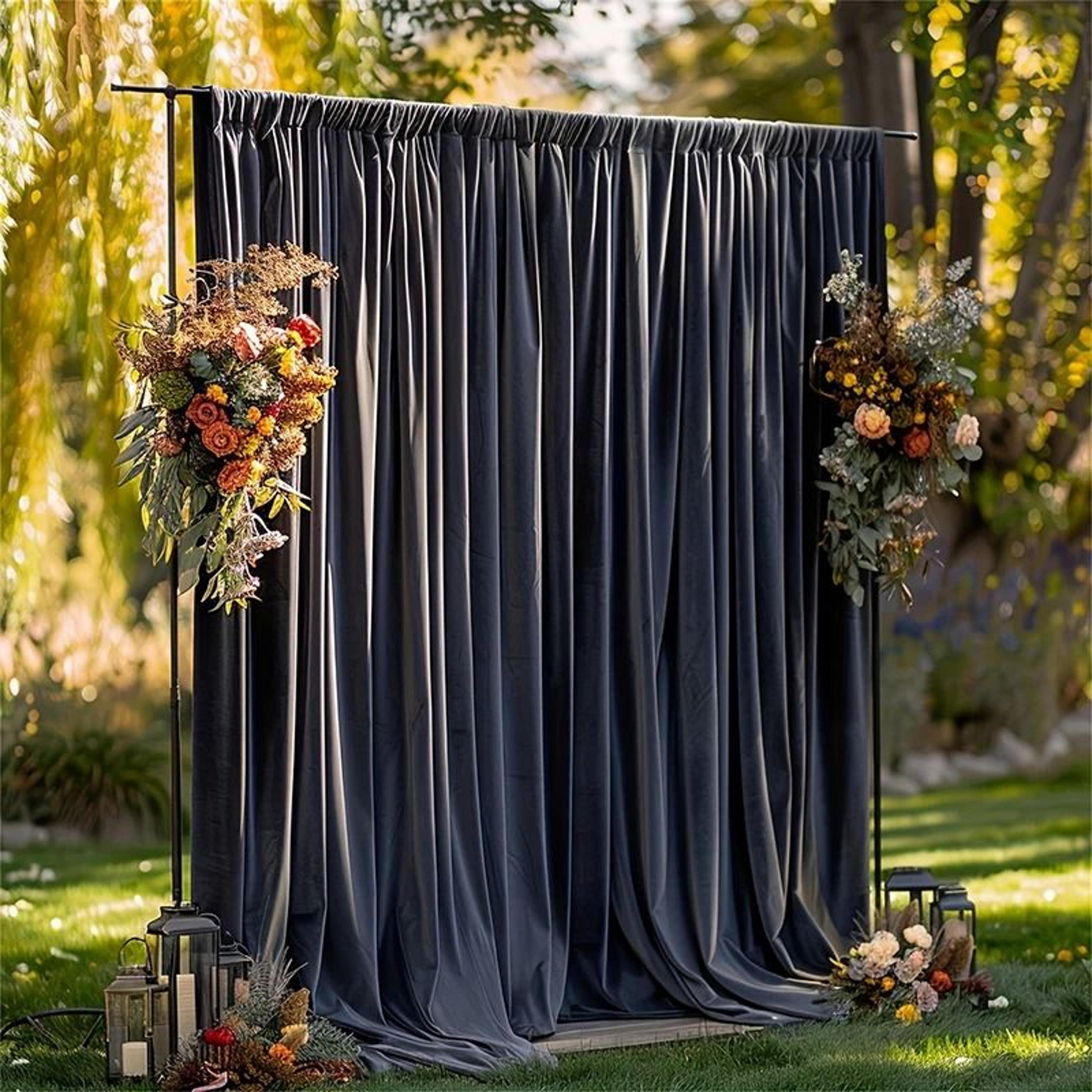 WrinkleFree Satin Backdrop Curtains Silky Smooth Background Drapes For Weddings Proms Christmas  Ba 16