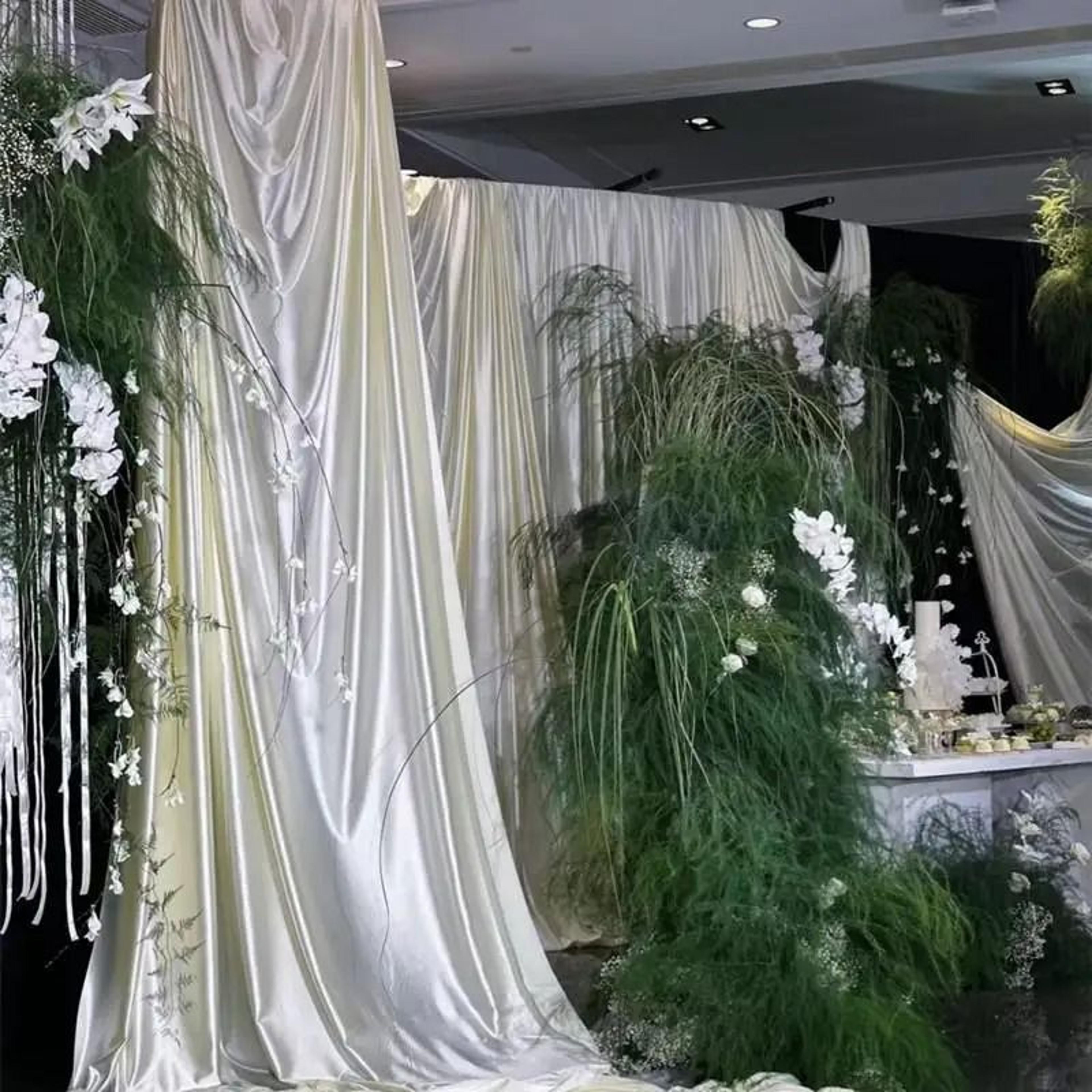 Satin Tablecloth Rectangular Fabric Cover Silk Smooth Table Drape For Wedding  Party Decor 5