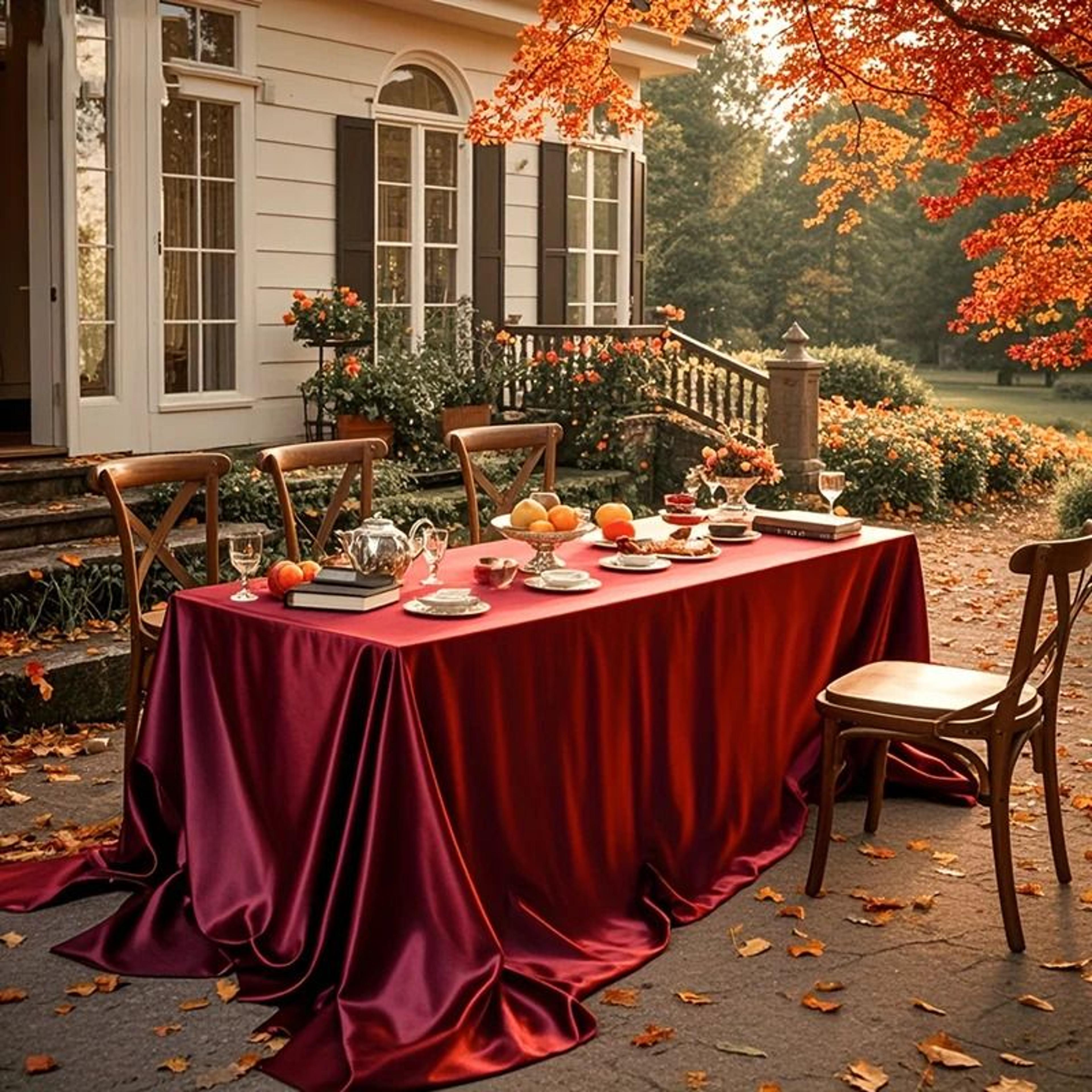 Satin Tablecloth Rectangular Fabric Cover Silk Smooth Table Drape For Wedding  Party Decor 9