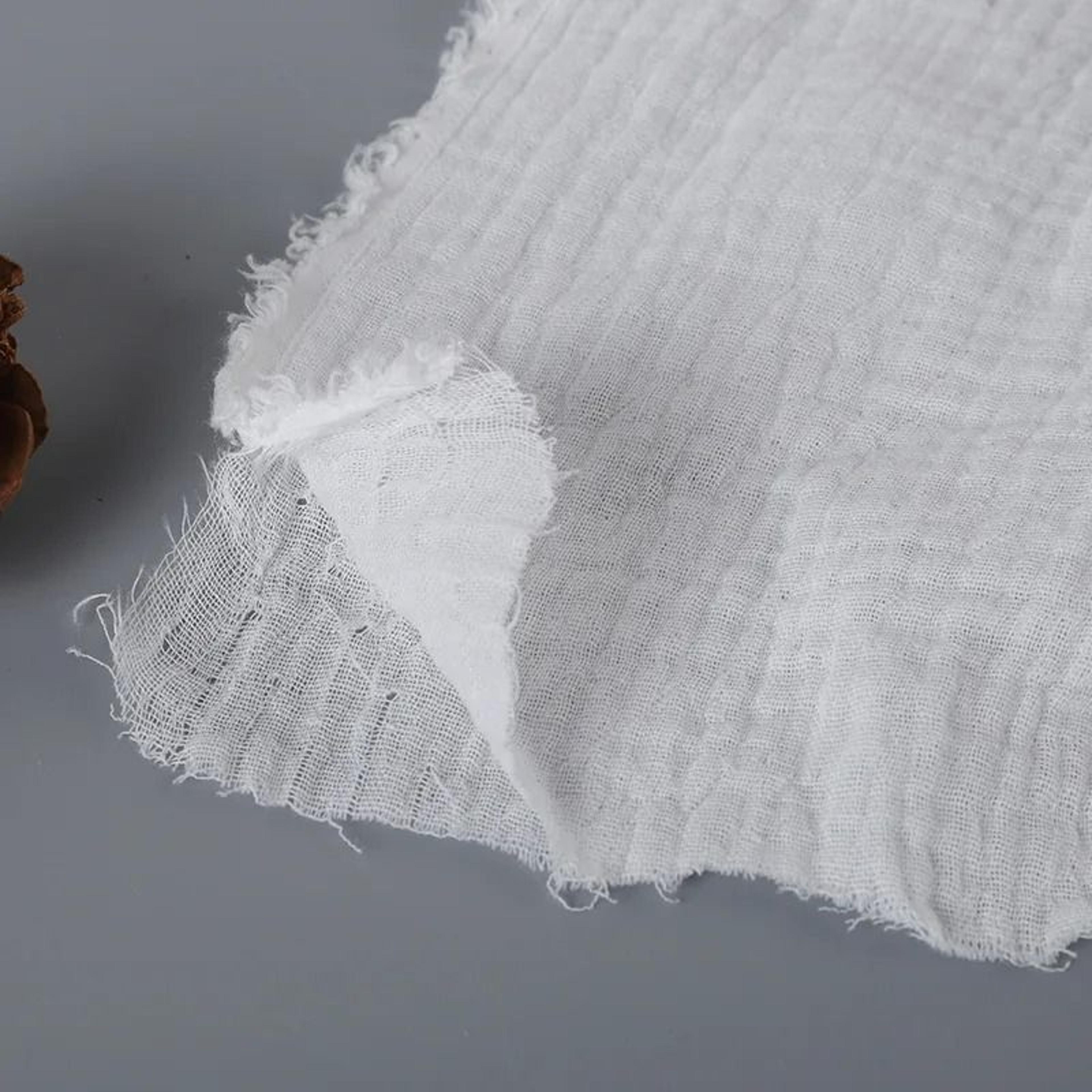 DoubleLayer Gauze Cotton Fabric Soft Cheesecloth Material For Sewing Table Runners  Baby Blankets 4