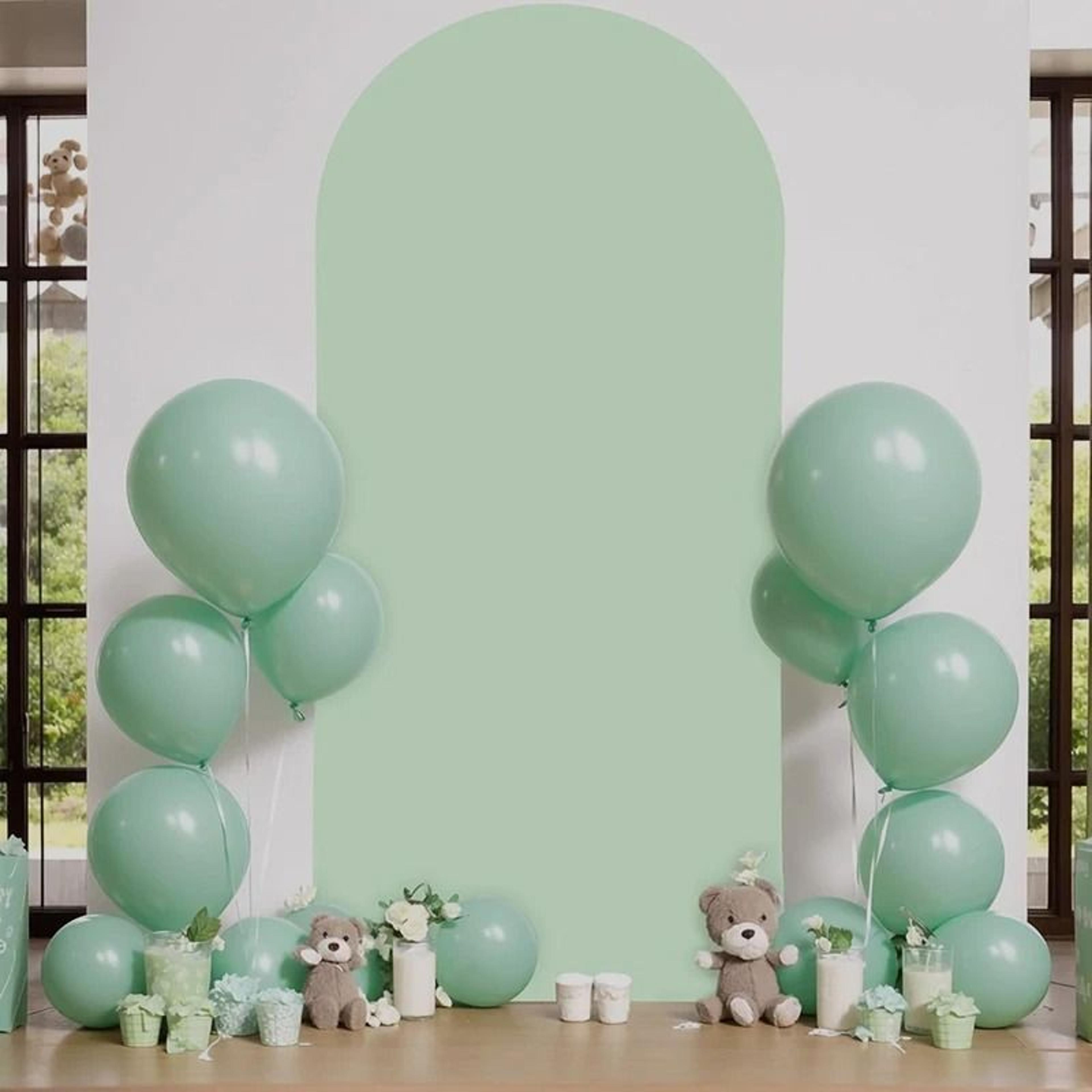 Wedding Arch Cover Spandex Fitted Chiara Backdrop 2Sided Round Top Cover For Parties  Events 7
