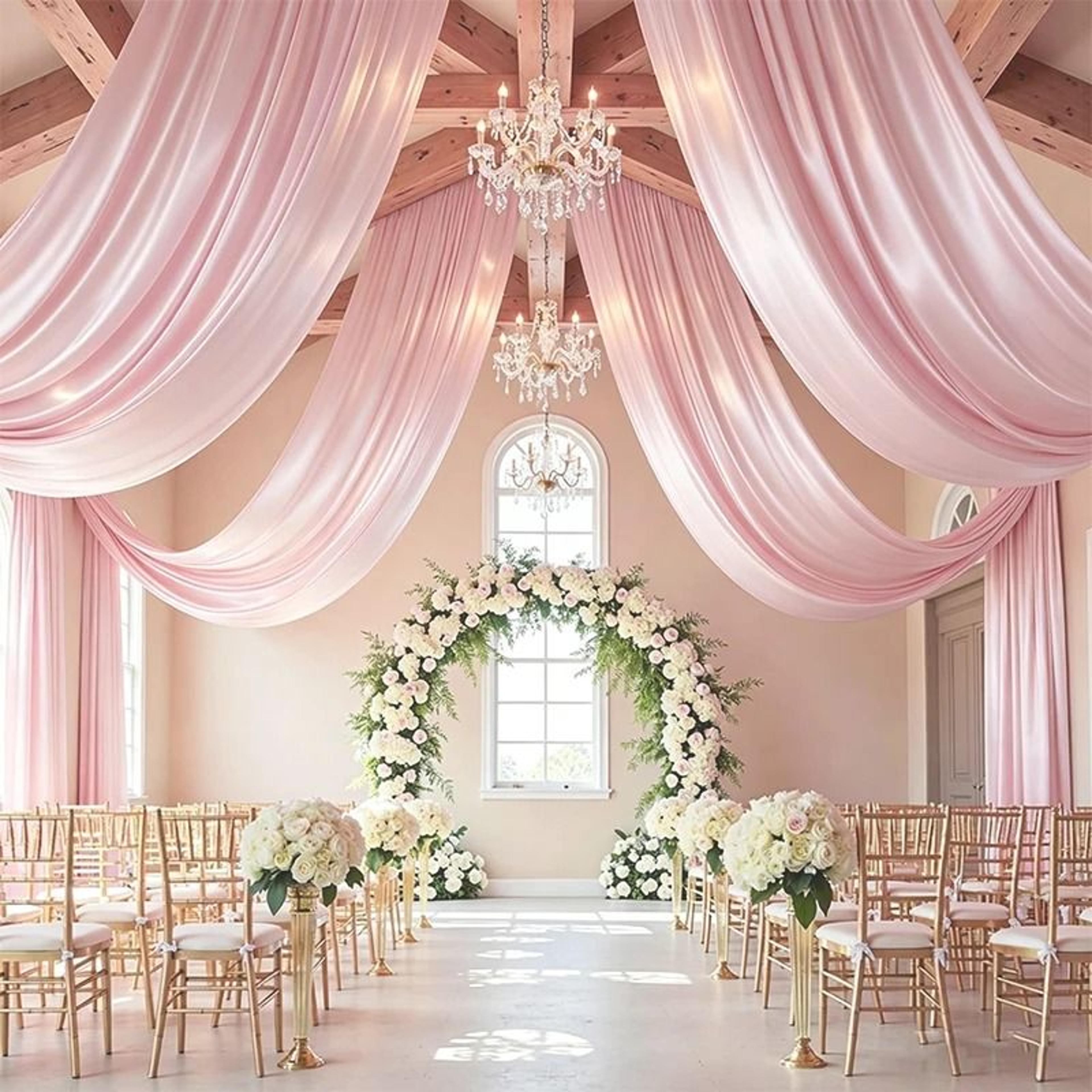 Satin Backdrop Curtain  Ceiling Drape Silky Party Decor For Weddings  Birthdays 13