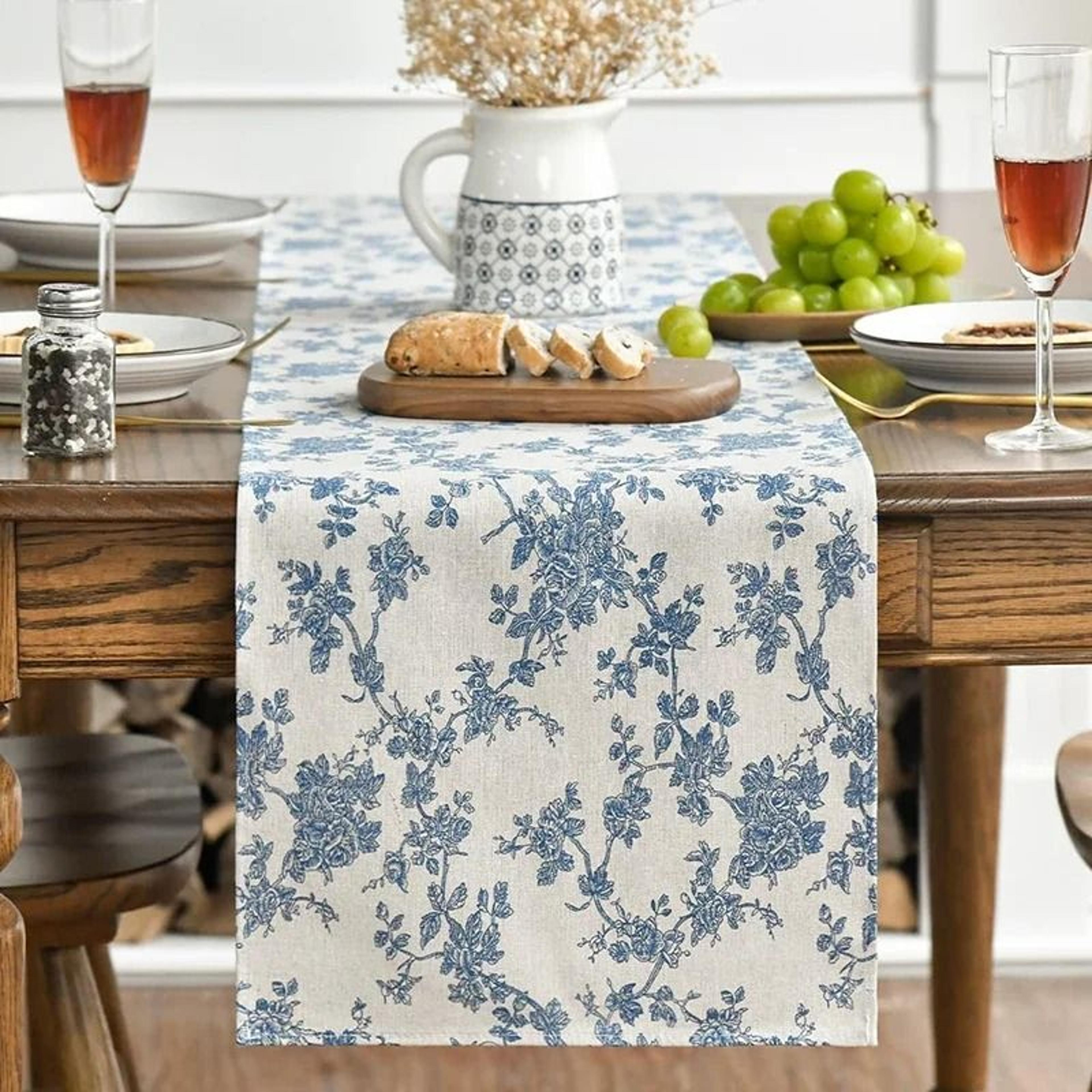 Red And White Checkered Plaid Table Runner Polyester Cotton Decor For Kitchen Birthday  Christmas 6