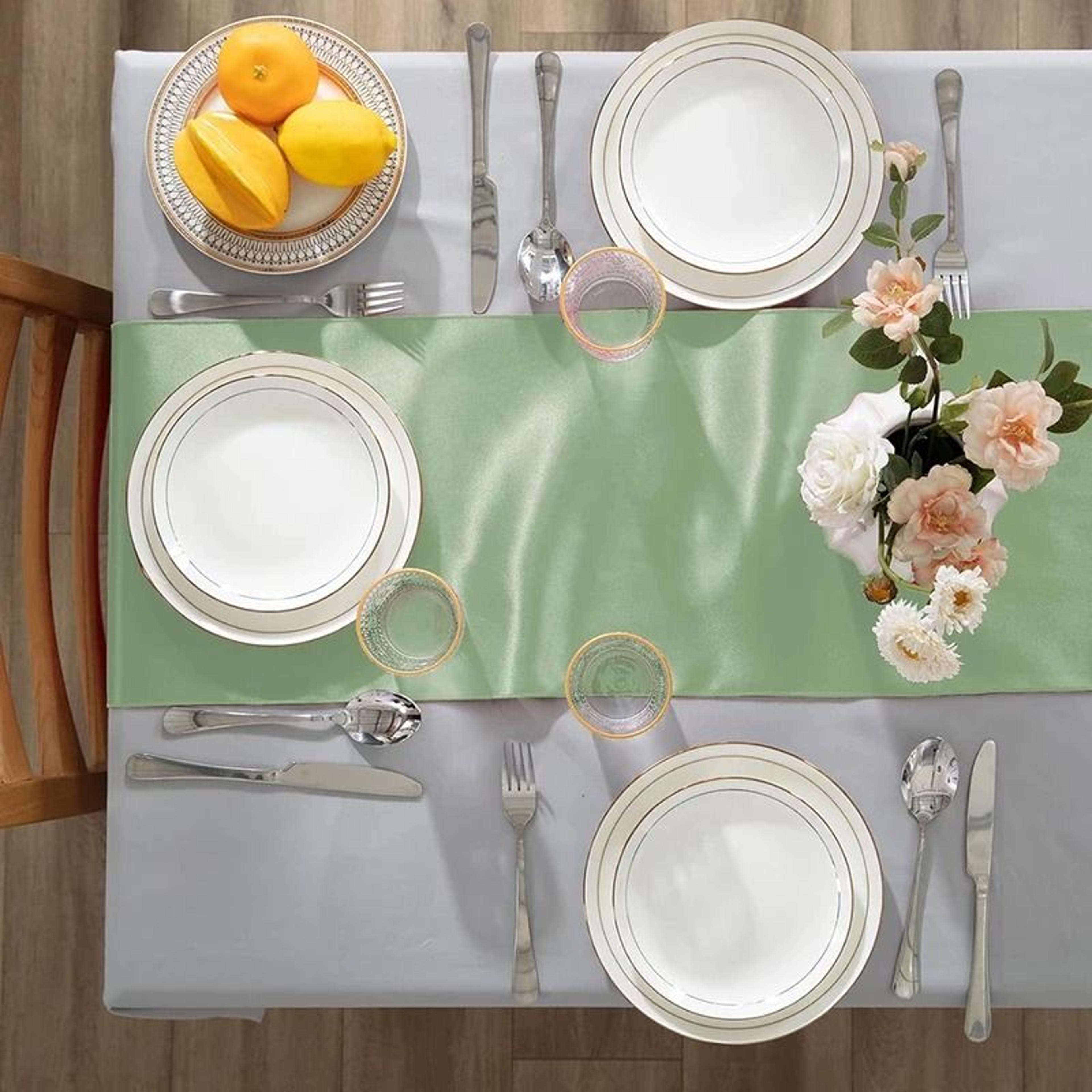 MultiFunctional Satin Table Runner  Silky Scarf Shawl Lustrous Fabric Decor For Wedding Bridal Show 10