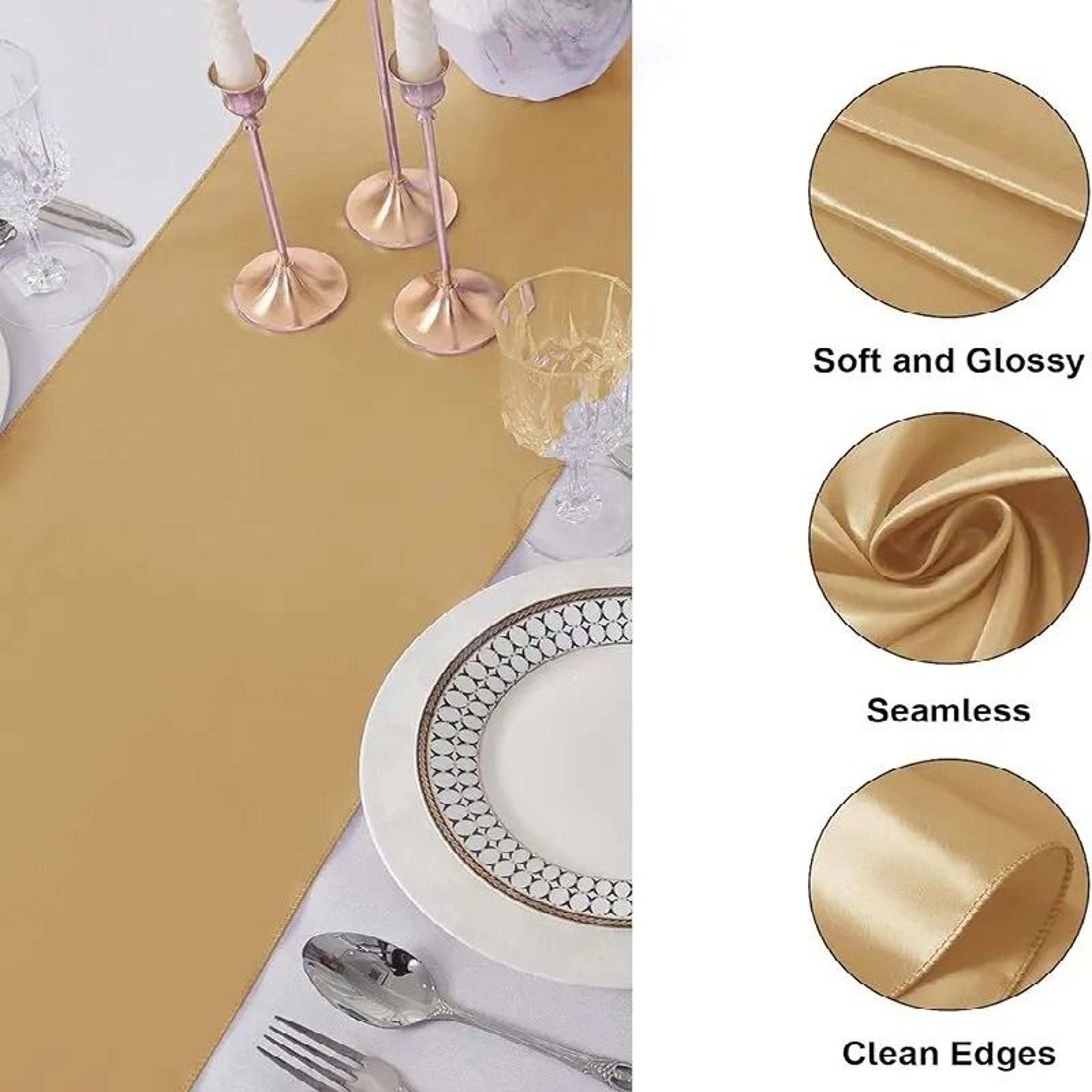 MultiFunctional Satin Table Runner  Silky Scarf Shawl Lustrous Fabric Decor For Wedding Bridal Show 19