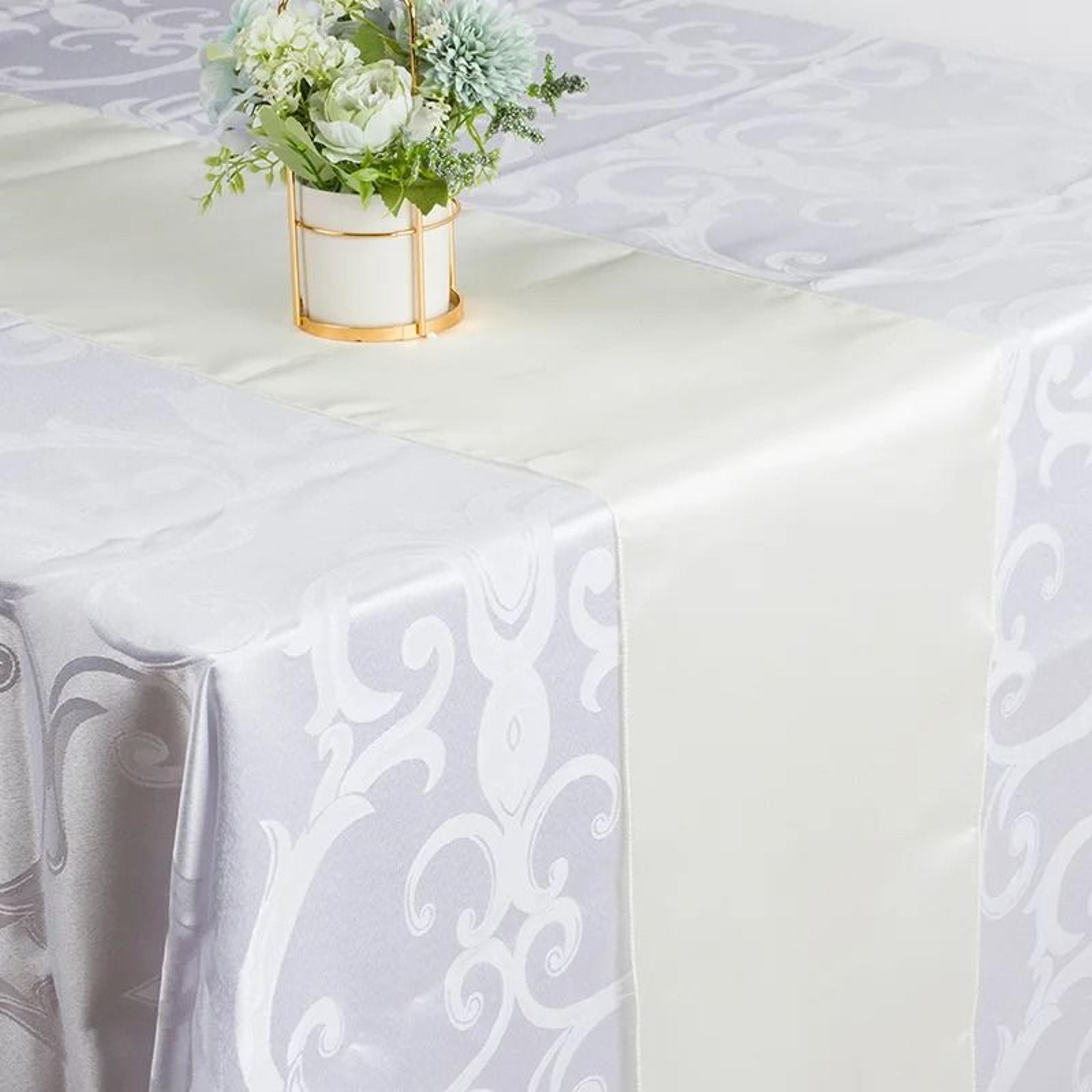 MultiFunctional Satin Table Runner  Silky Scarf Shawl Lustrous Fabric Decor For Wedding Bridal Show 17