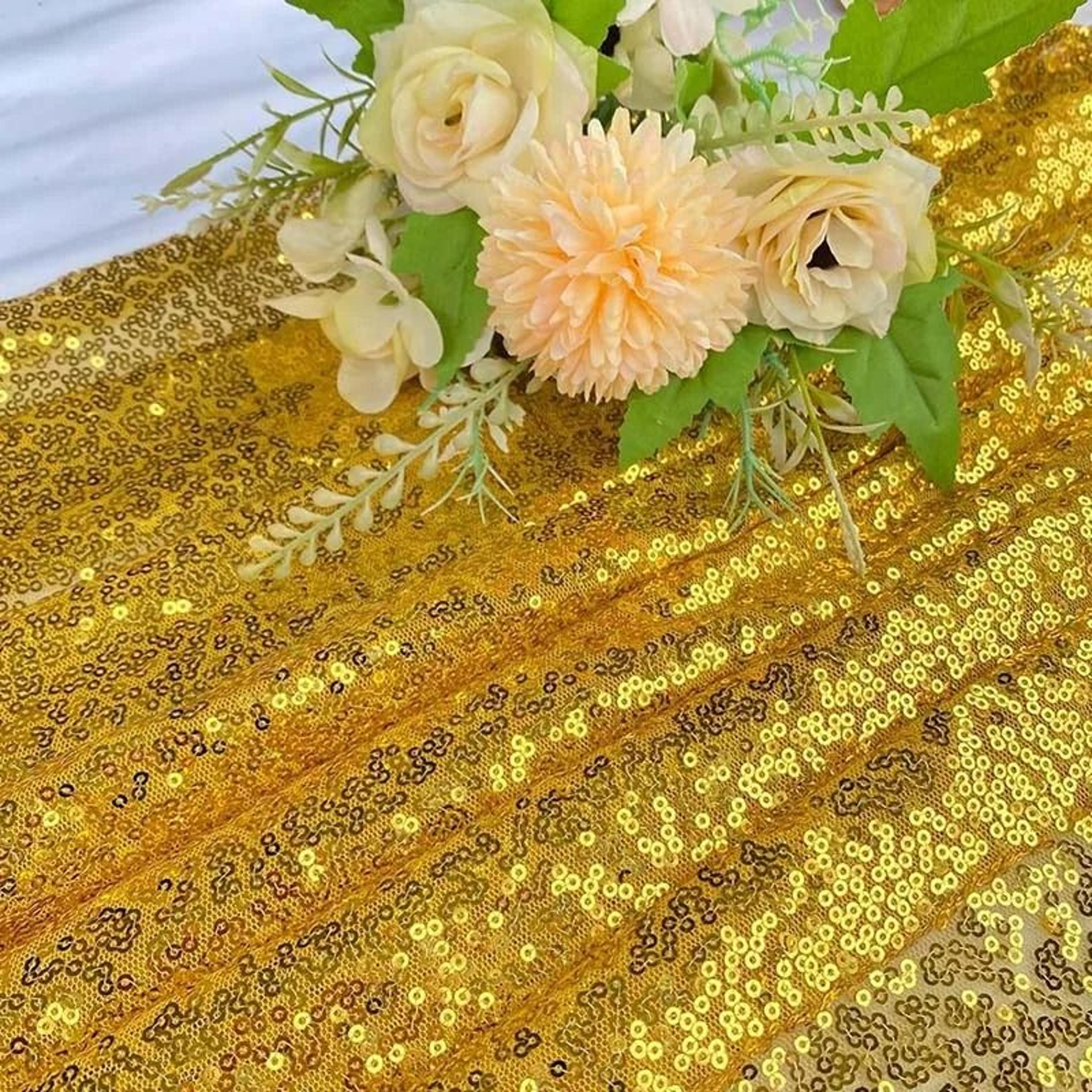 Sparkly Sequin Fabric On Mesh Continuous Material By The Meter For Sewing Clothing Tablecloths  Eve 8
