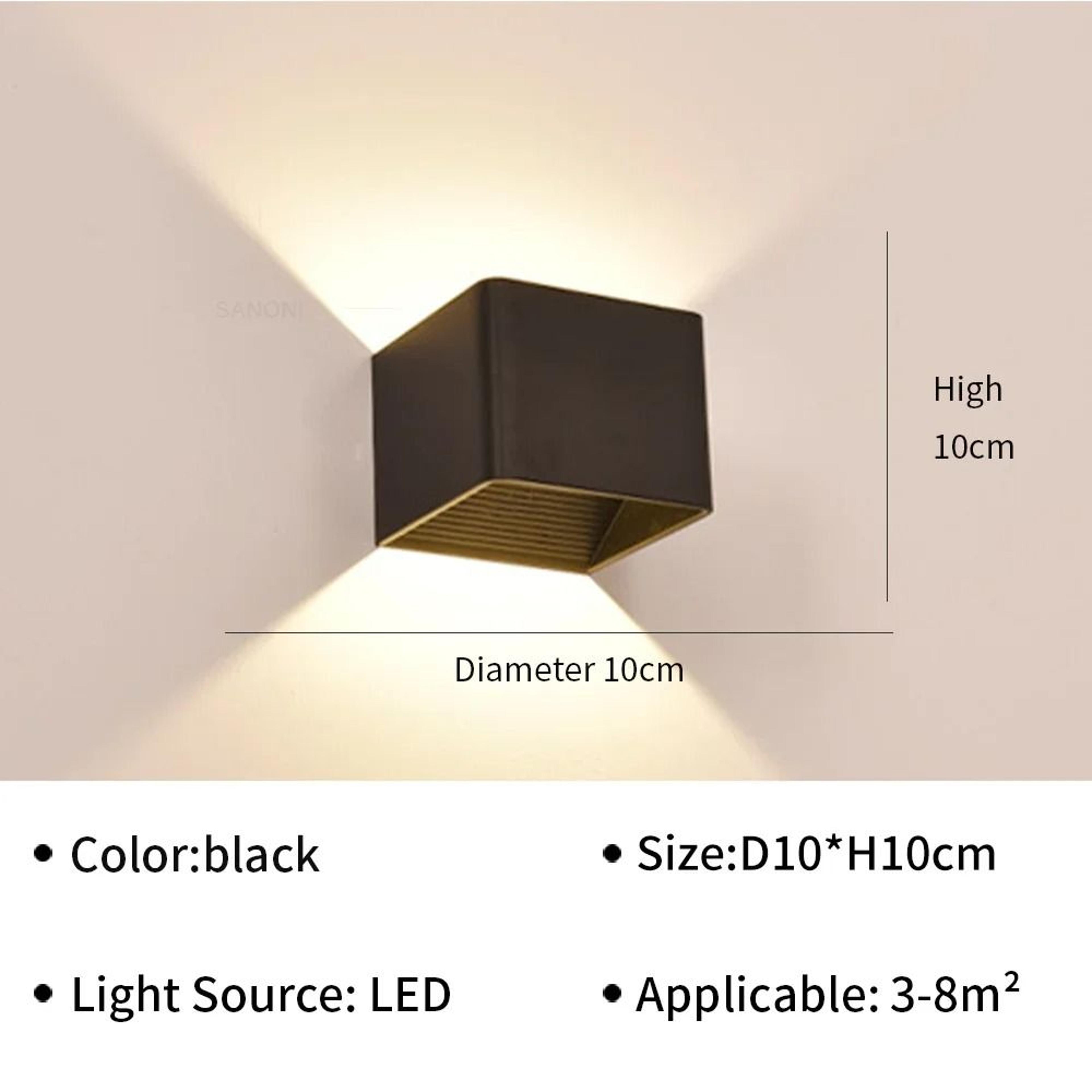 Modern Rotatable LED Wall Sconce Adjustable Swivel Light Fixture For Bedroom Bedside Living Room  B 6