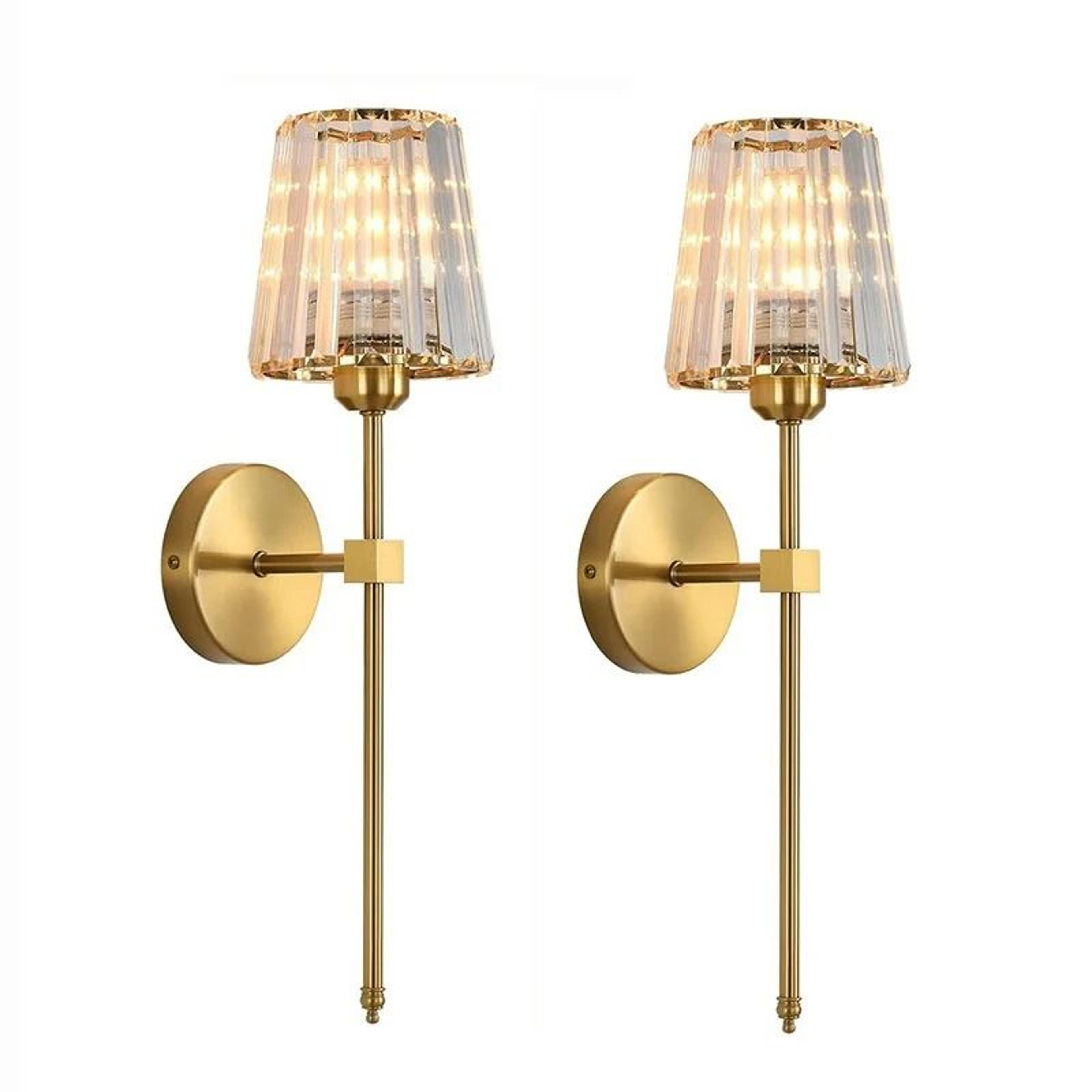 Modern Crystal Wall Light Nordic Glass LED Sconce For Bedroom Living Room  Dining Room 10