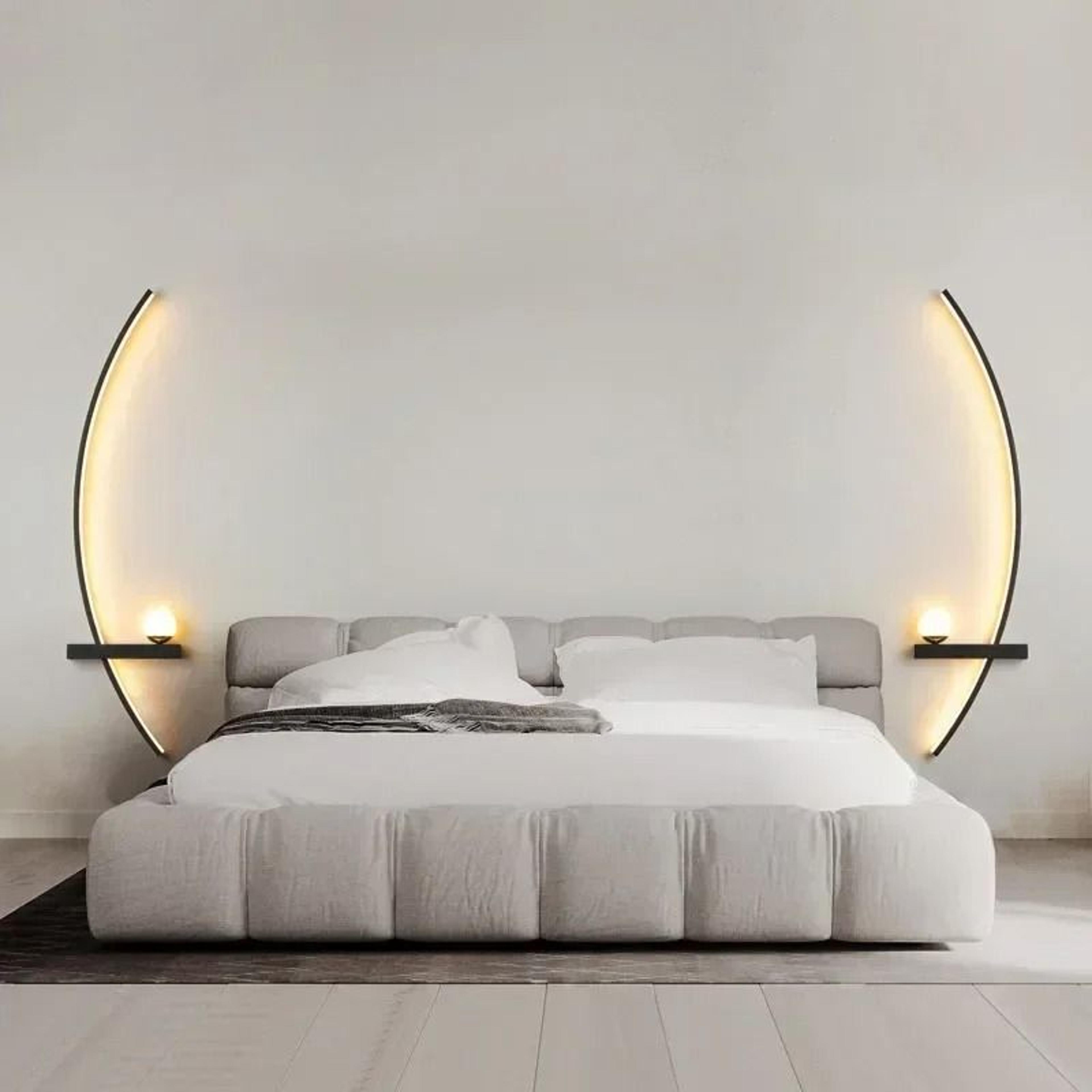 Nordic LED Linear Stripe Wall Lamp Modern Wall Sconce For Bedroom Living Room  Stairs 0