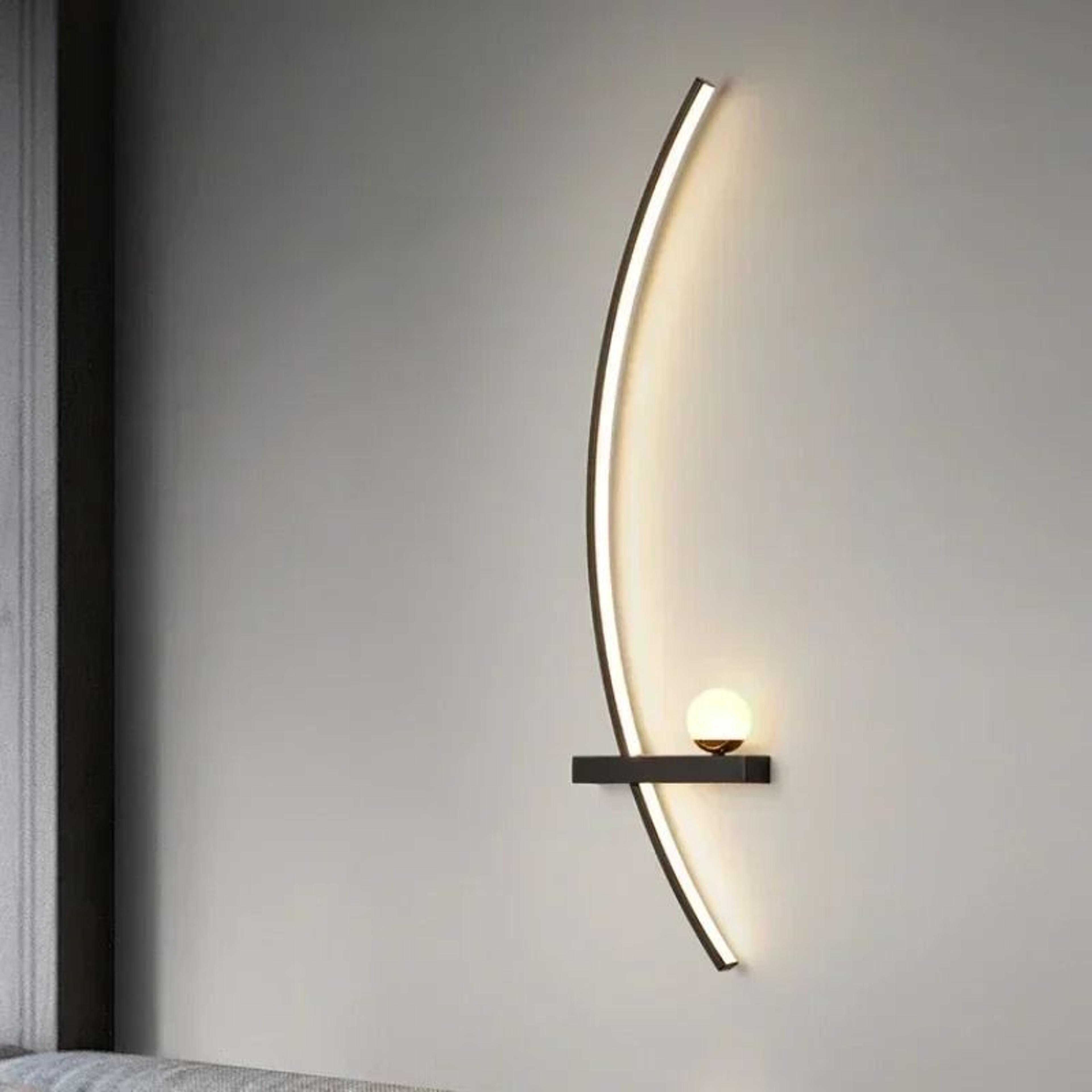 Nordic LED Linear Stripe Wall Lamp Modern Wall Sconce For Bedroom Living Room  Stairs 5