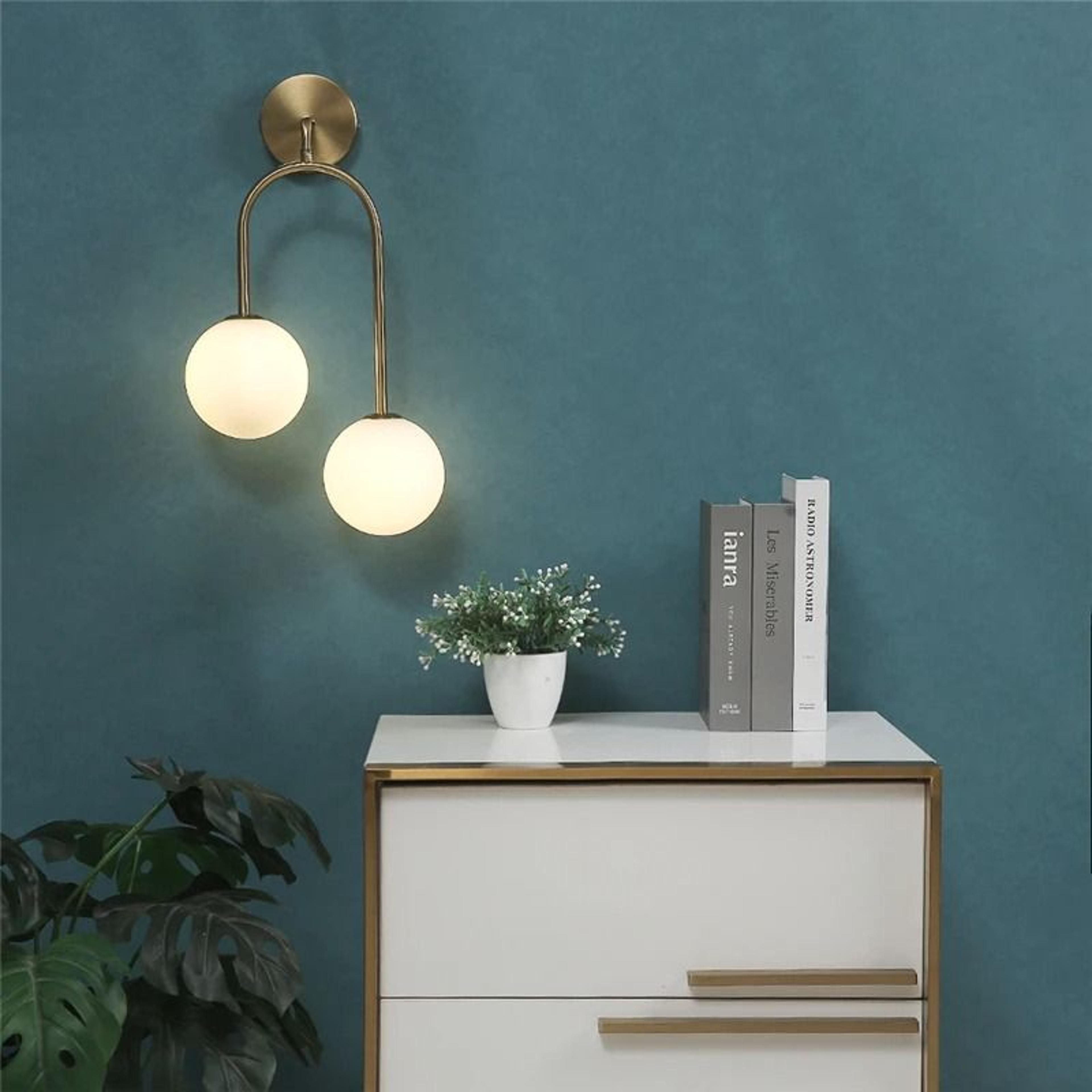 Creative Glass Ball Modern LED Wall Lamp Spherical Globe Sconce For Bedroom Bedside  Living Room 4