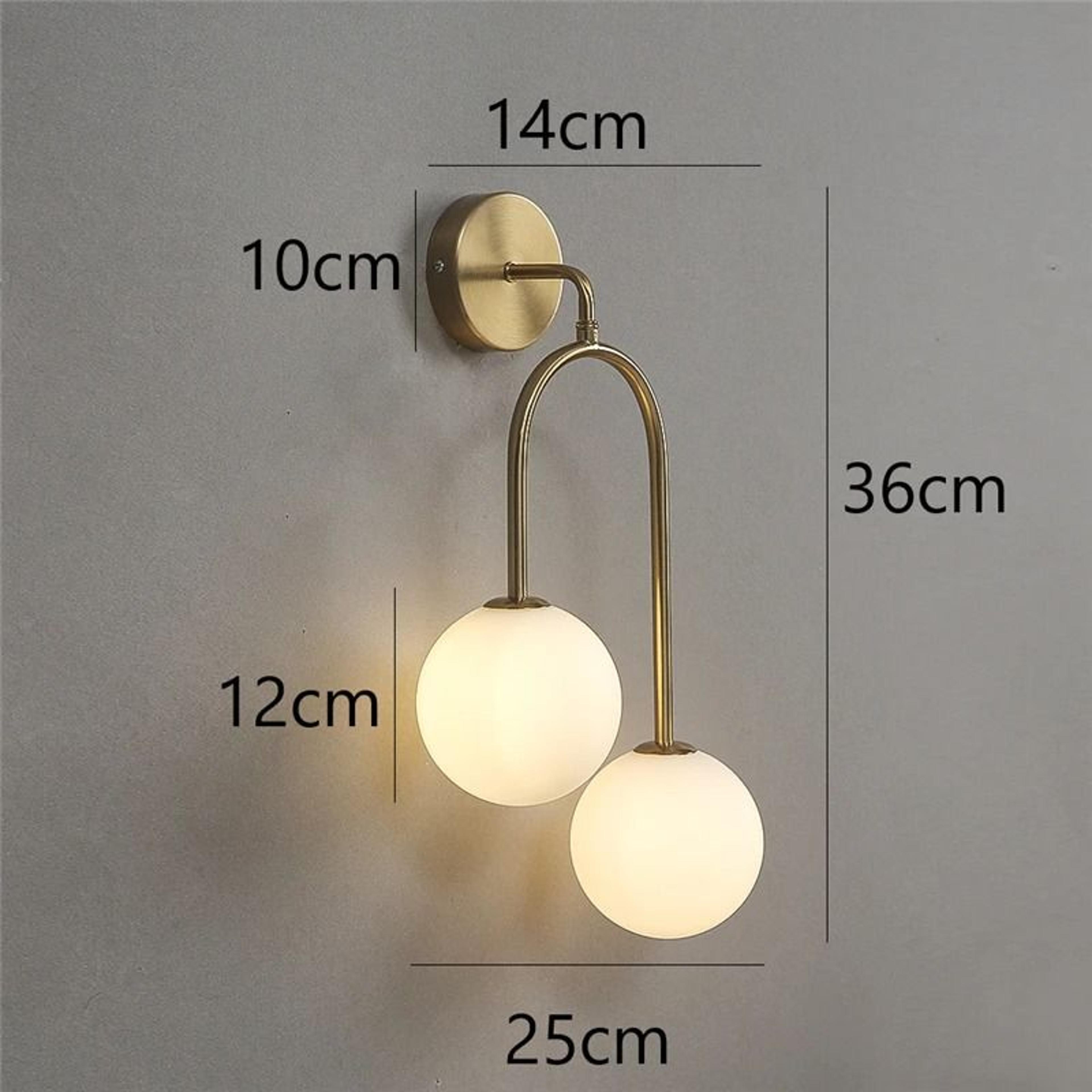Creative Glass Ball Modern LED Wall Lamp Spherical Globe Sconce For Bedroom Bedside  Living Room 9