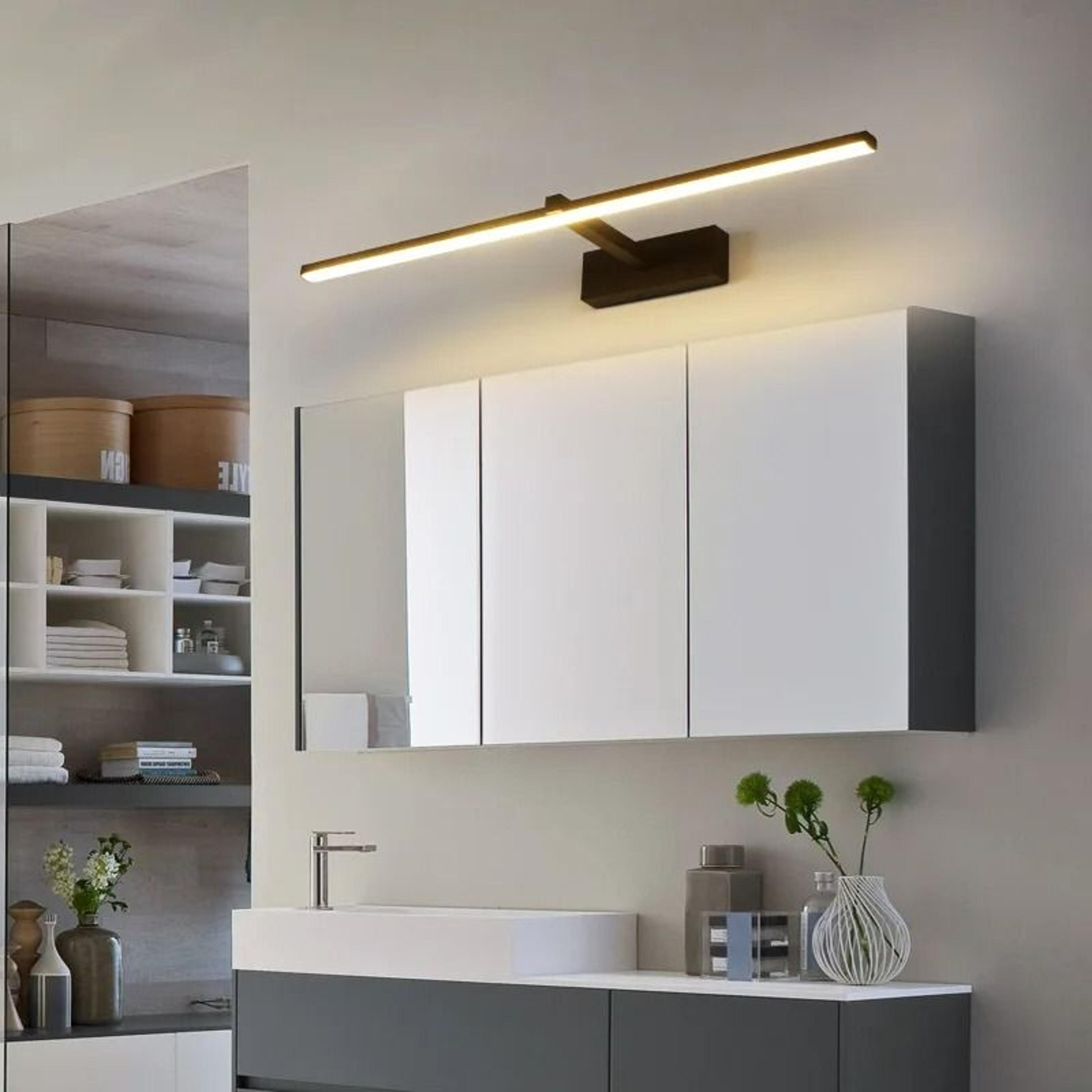 Modern Waterproof LED Indoor Wall Light Creative Vanity Mirror  Bedside Sconce For Bathroom Bedroom 0