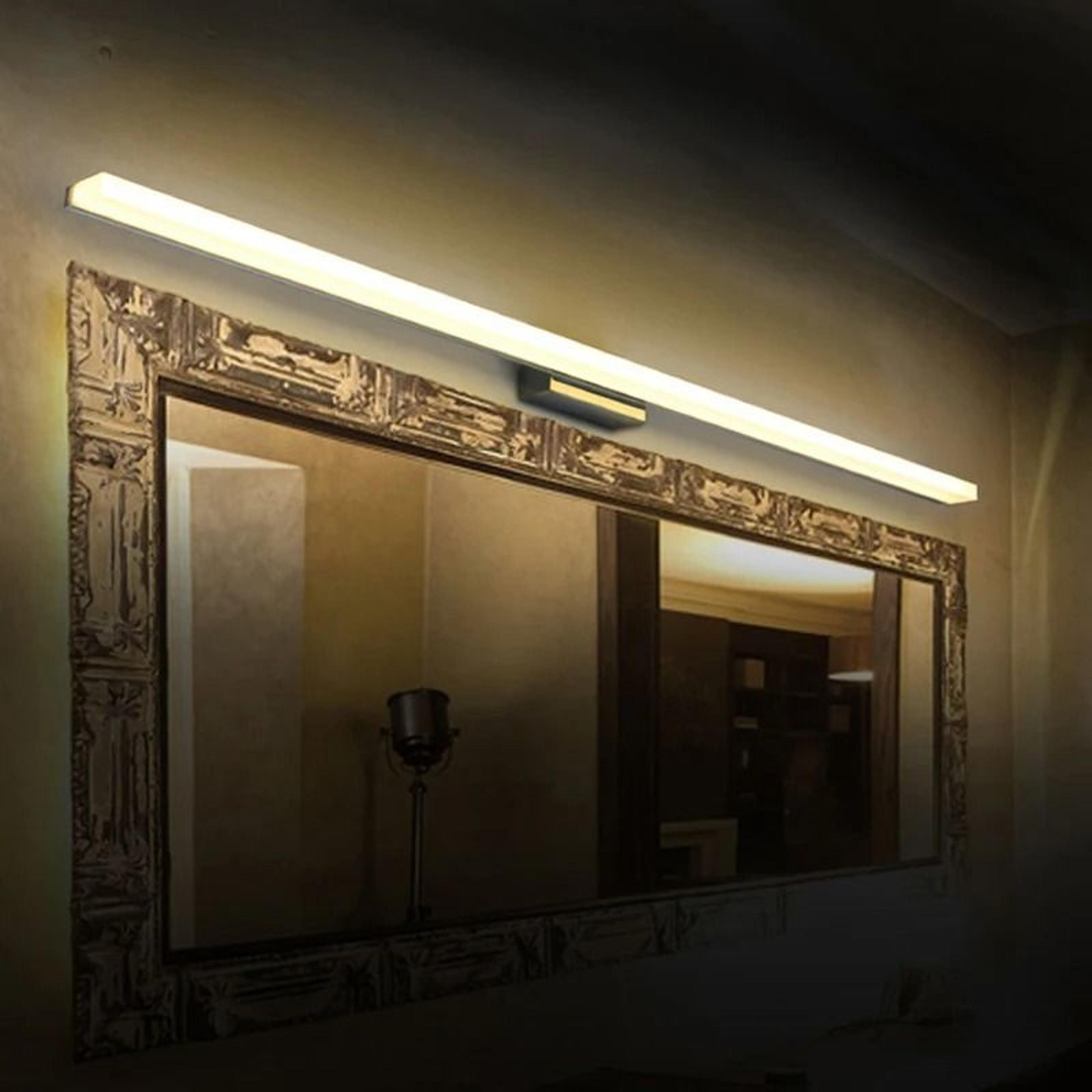 qlteg modern led bathroom vanity wall light (ac85-265v black & white mirror sconce for indoor lighting)
