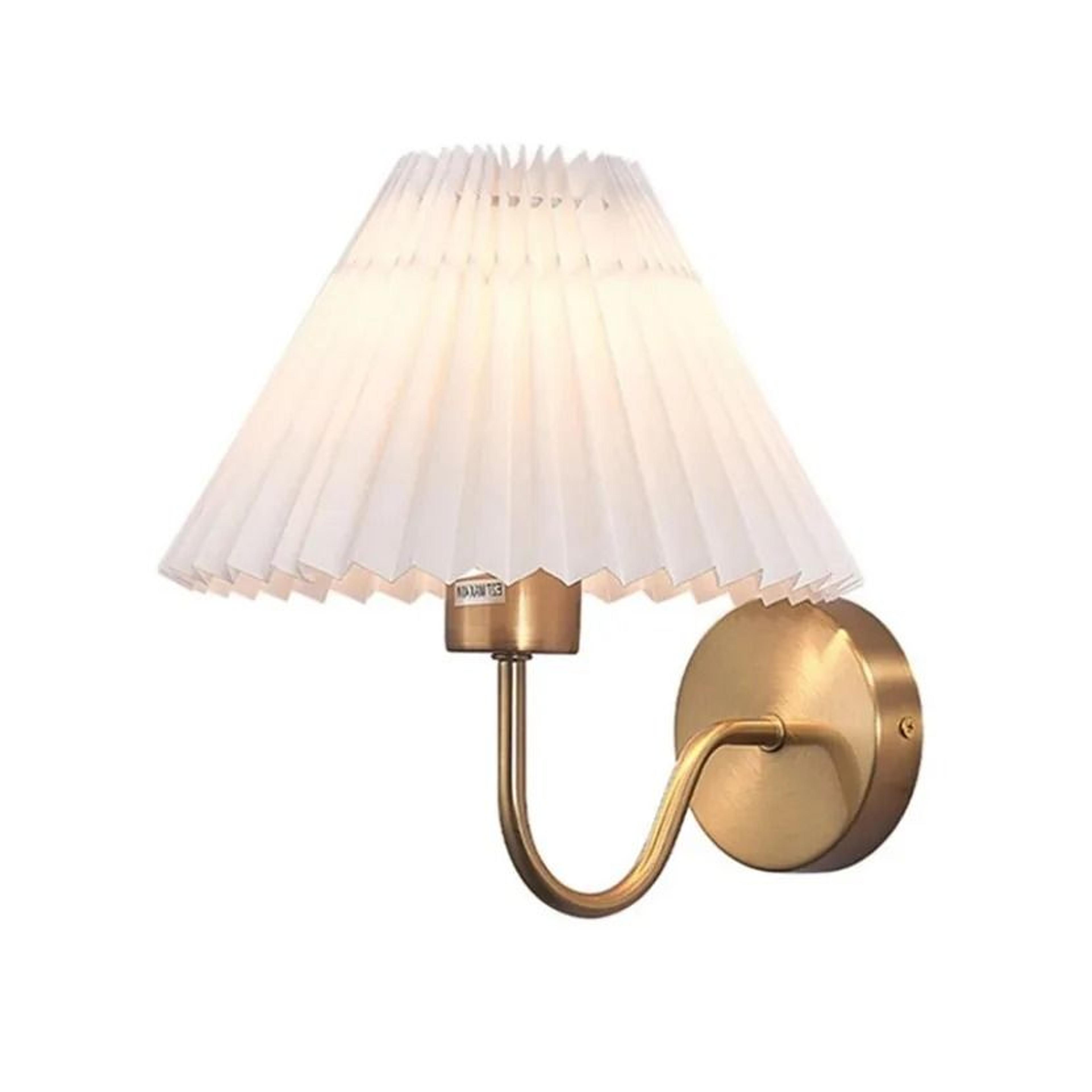 Nordic Retro Pleated Umbrella LED Wall Lamp Creative Decorative Sconce For Bedroom Bedside  Living  5