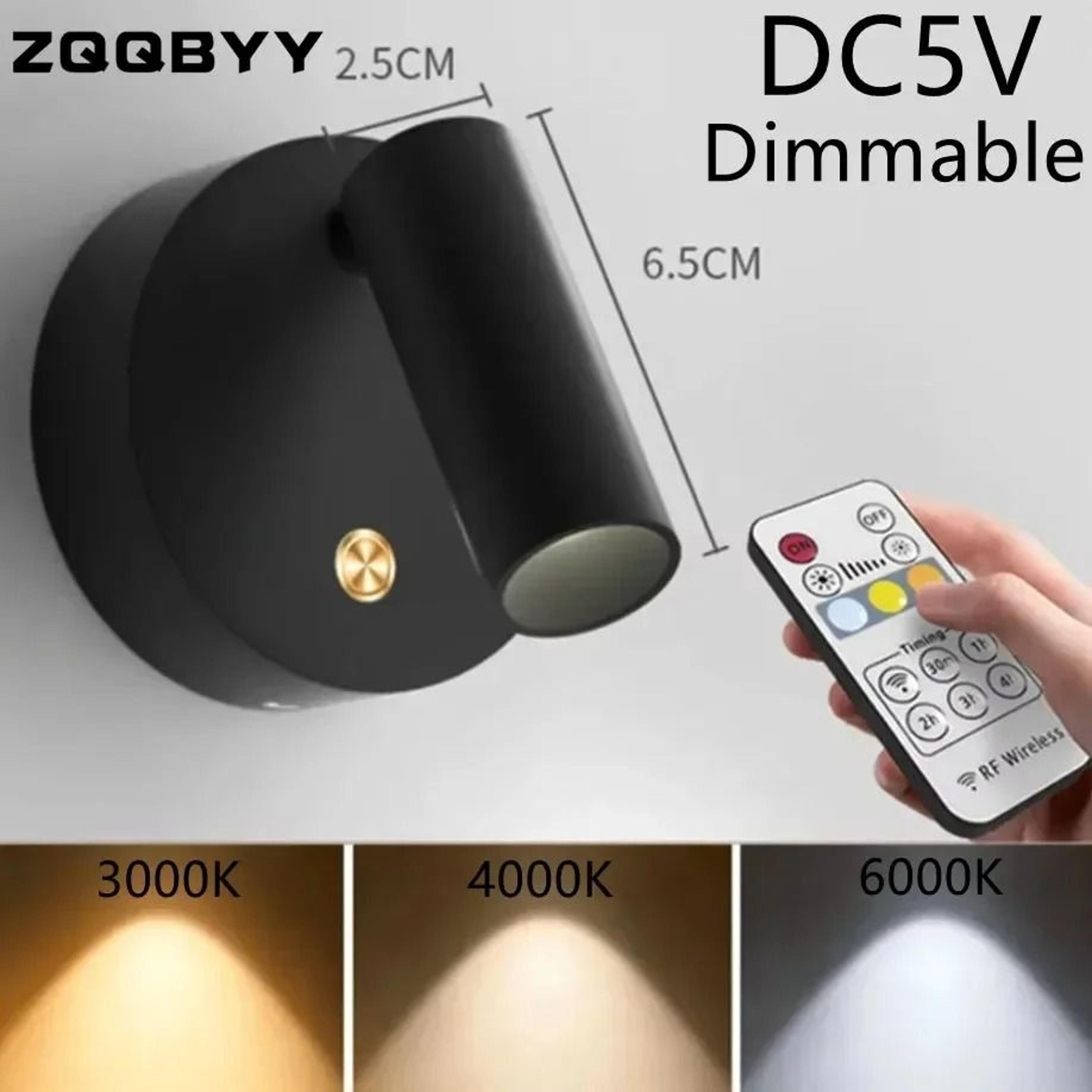 Magnetic USB Rechargeable LED Bedroom Wall Light Touch Dimmable Reading Lamp With Magnetic Base In  0