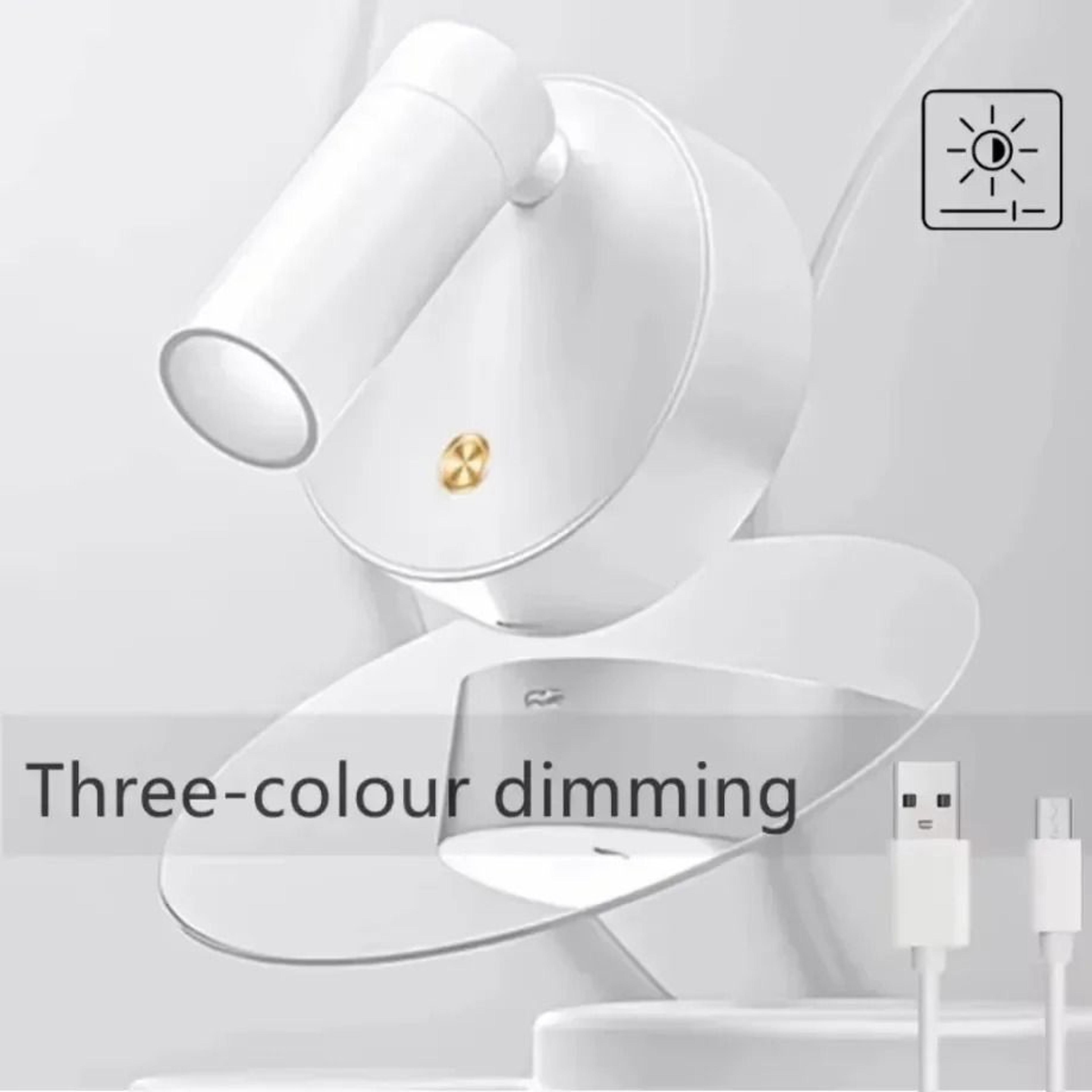Magnetic USB Rechargeable LED Bedroom Wall Light Touch Dimmable Reading Lamp With Magnetic Base In  2