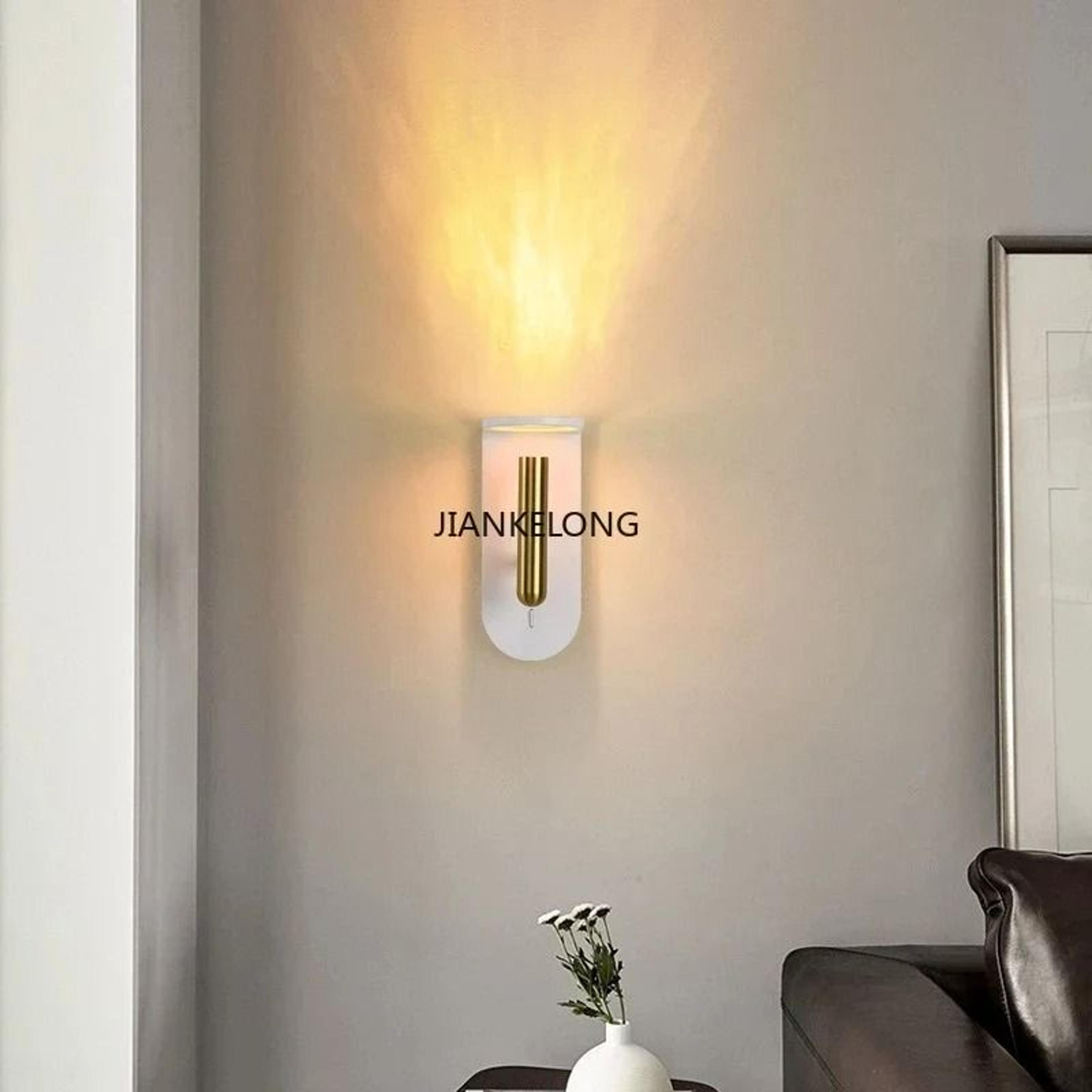 Nordic Flame Effect LED Wall Lamp Sconce Warm White 27003500K 3