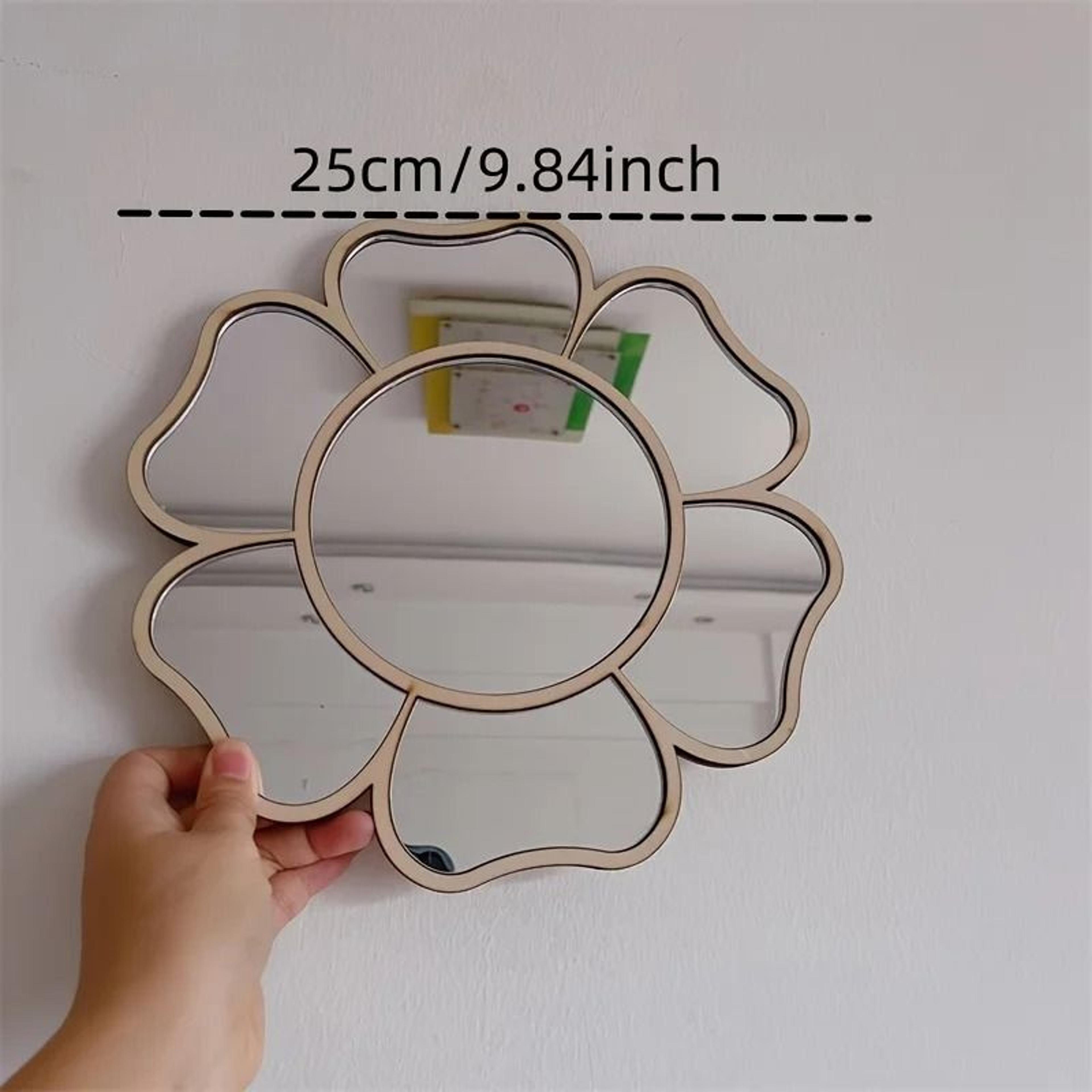 Ins Nordic Small Daisy Decorative Wall Mirror For Girls Bedroom  Living Room 5