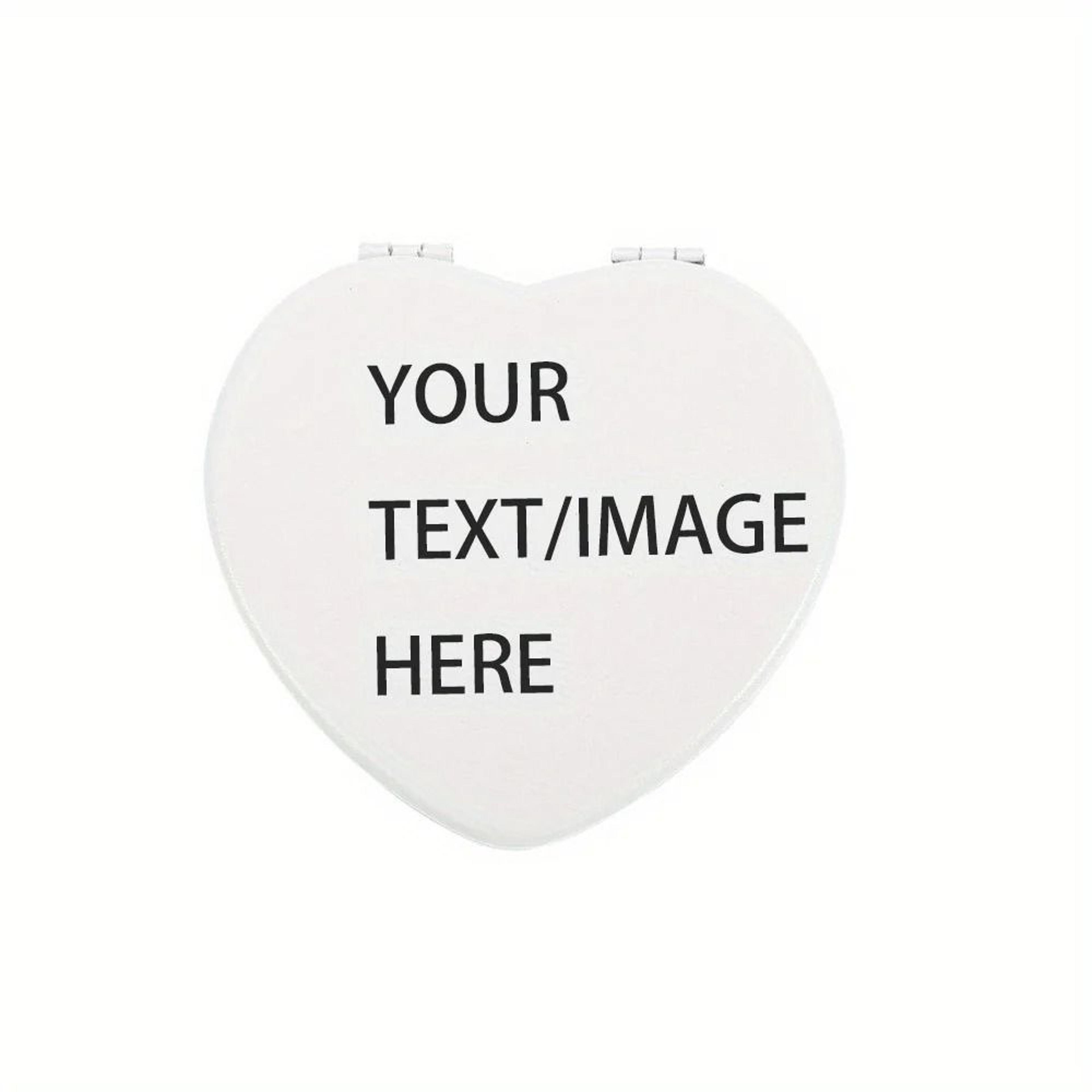 Custom Photo DoubleSided Leather Pocket Mirror  Personalized Keepsake Gift 7