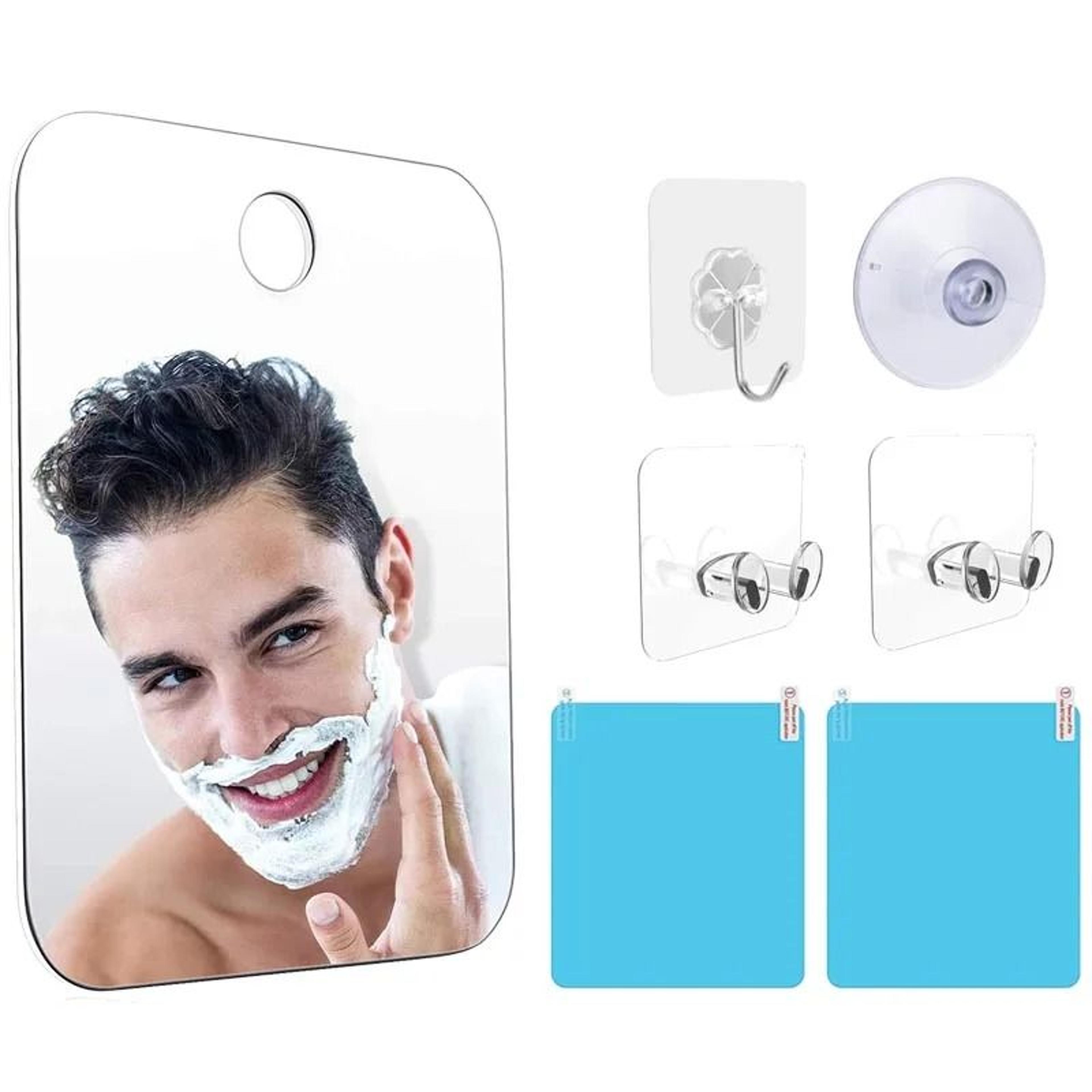 Unbreakable Acrylic FogFree Shower Mirror With Suction Cup Mount 12