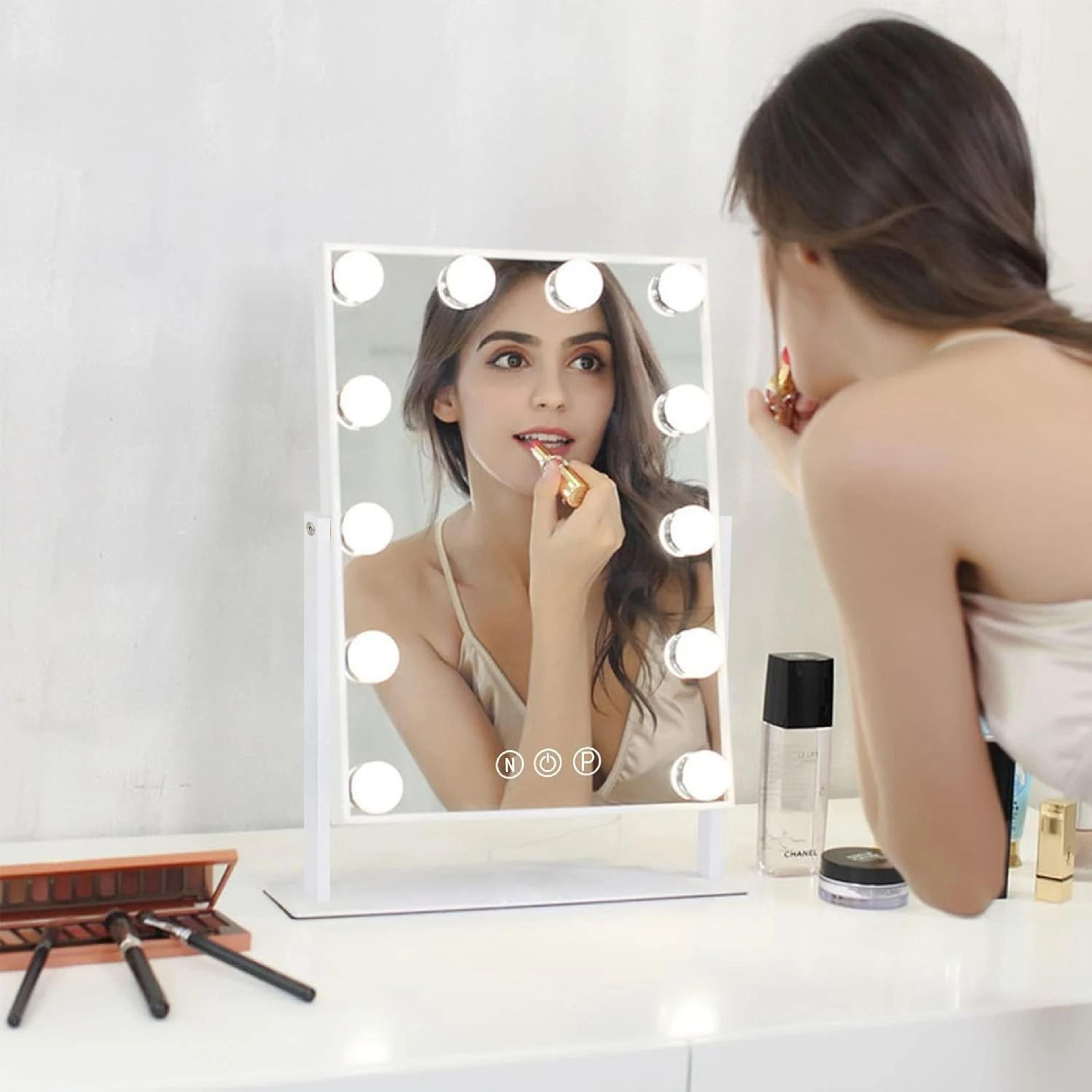Vanity Hollywood Makeup Mirror With 12 Dimmable LED Bulbs  360 Rotation 1