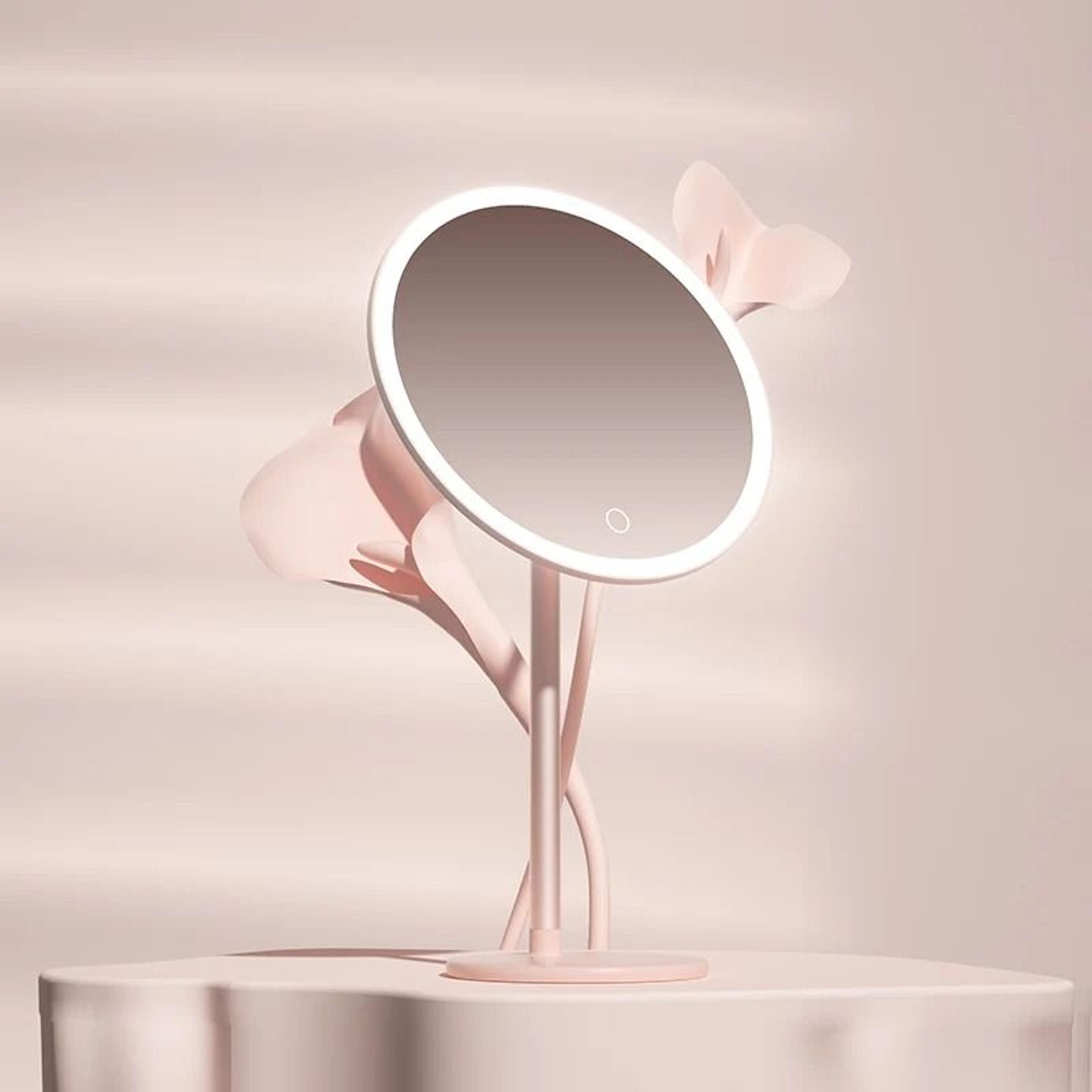 DOCO Premium Metal Desktop LED Makeup Mirror With Smart Adjustable Illumination 2
