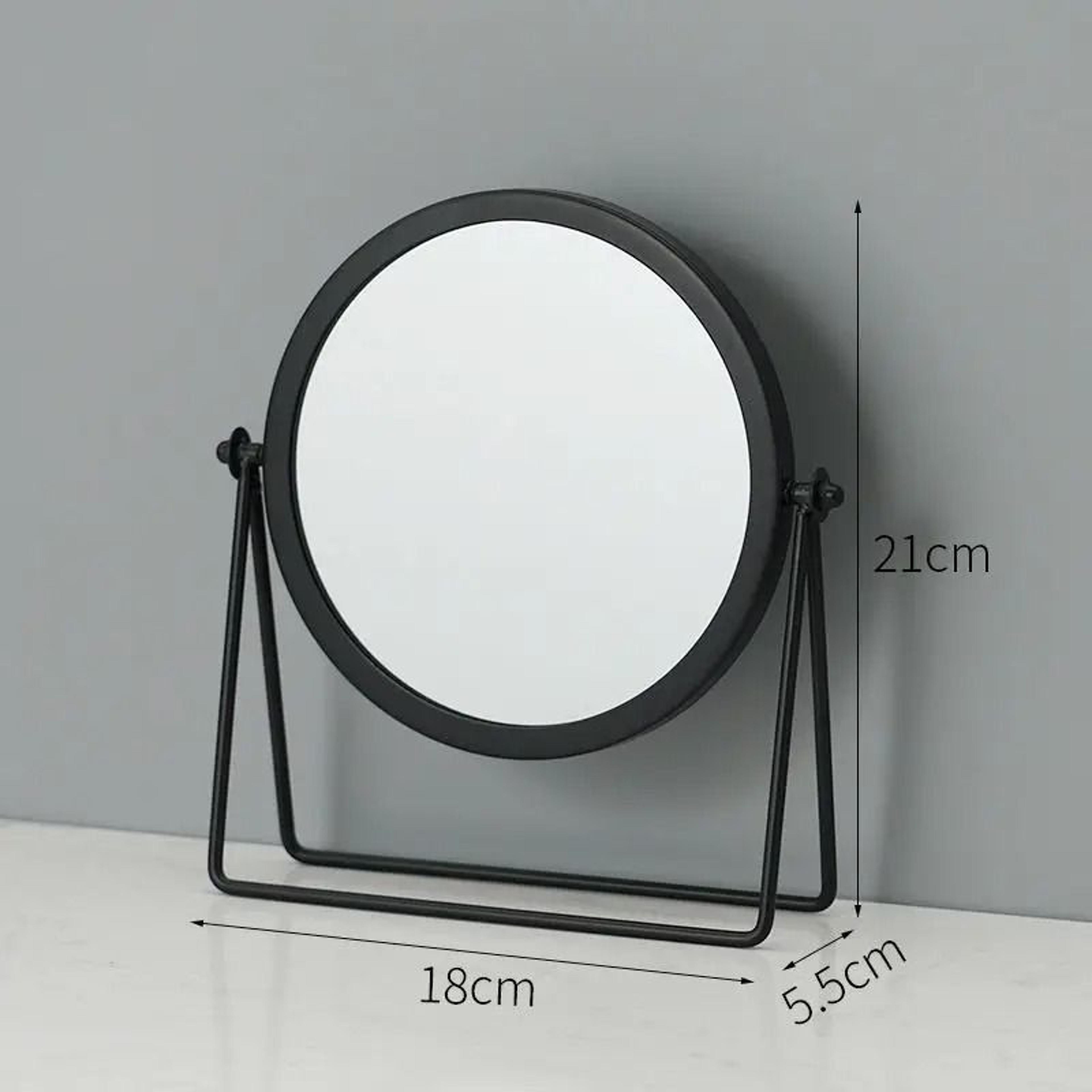 Nordic Iron Art Gold Round Desktop Makeup Mirror For Bedroom  Bathroom Vanity 2
