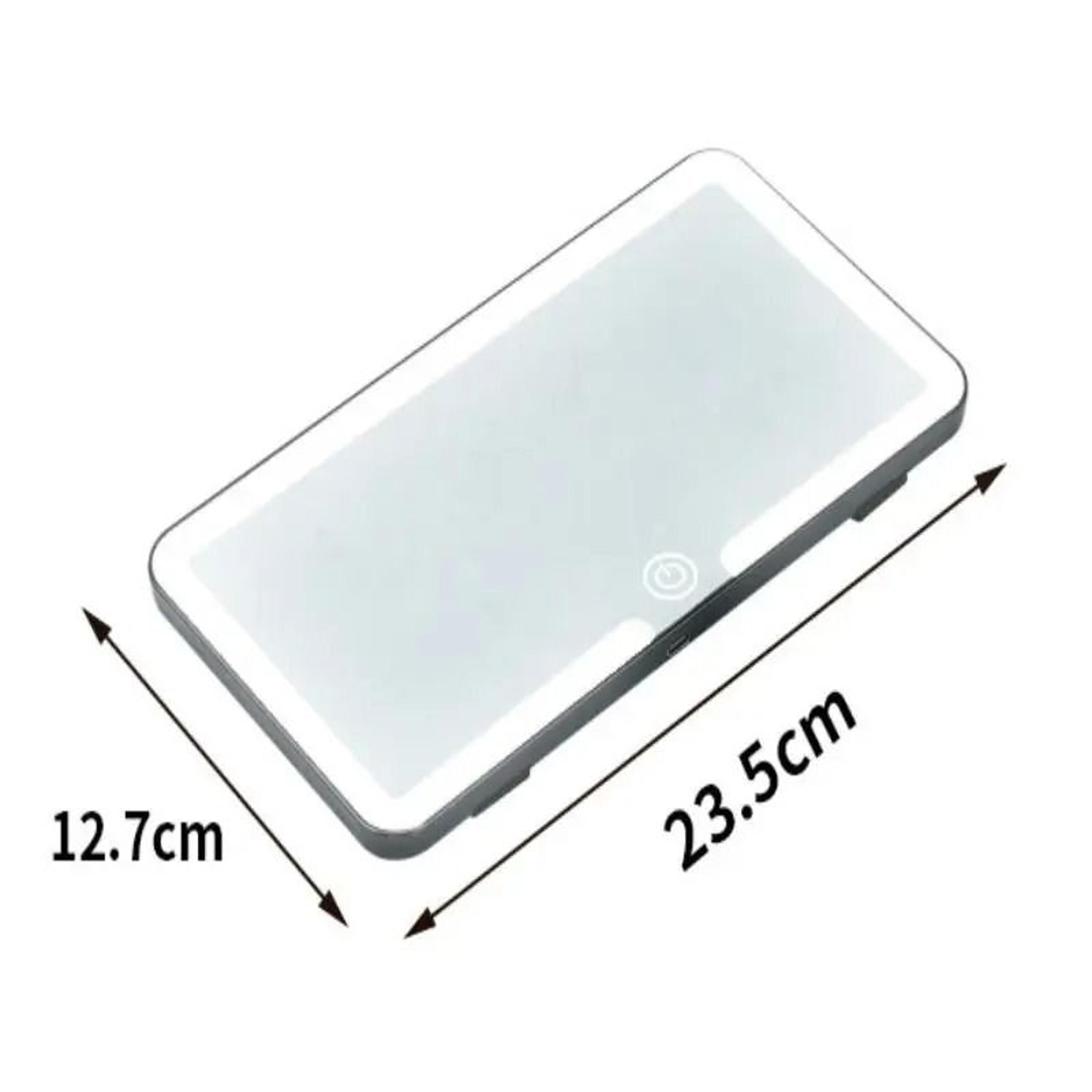 Rechargeable LED Car Sun Visor Vanity Mirror With Touch Control  UltraThin Design 5