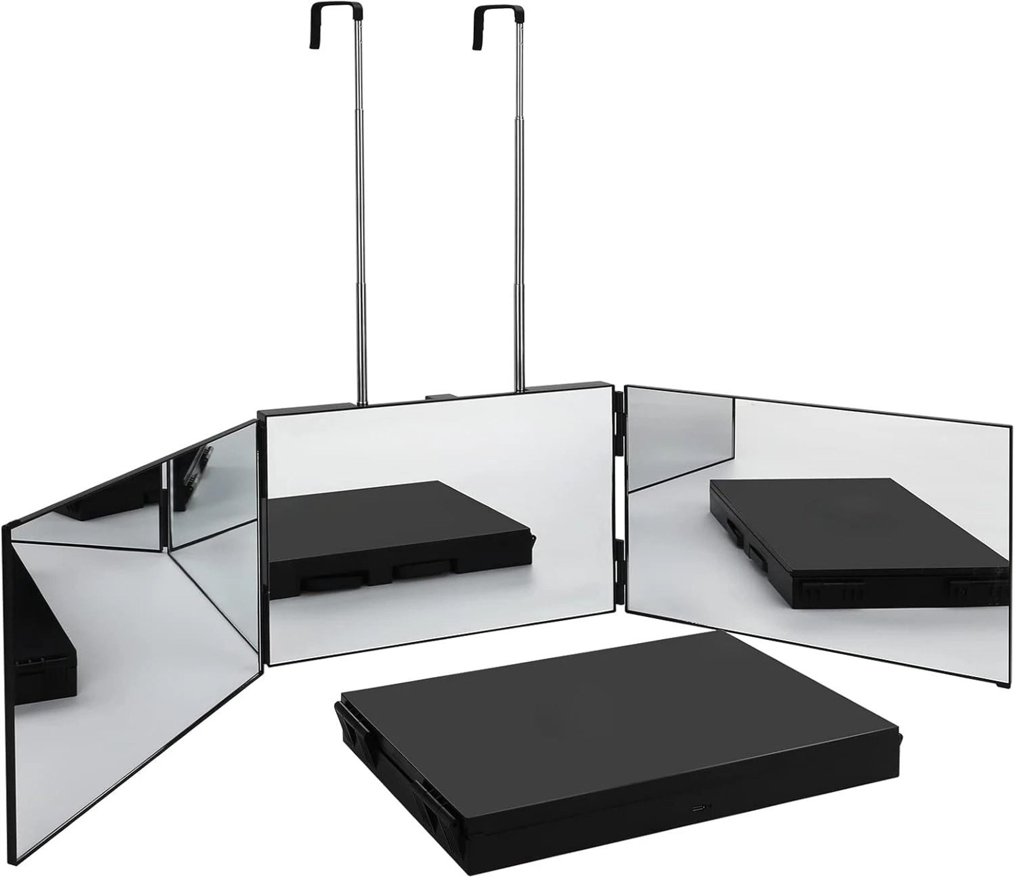 Travel 360 Trifold Vanity Mirror With Telescoping Hooks 6