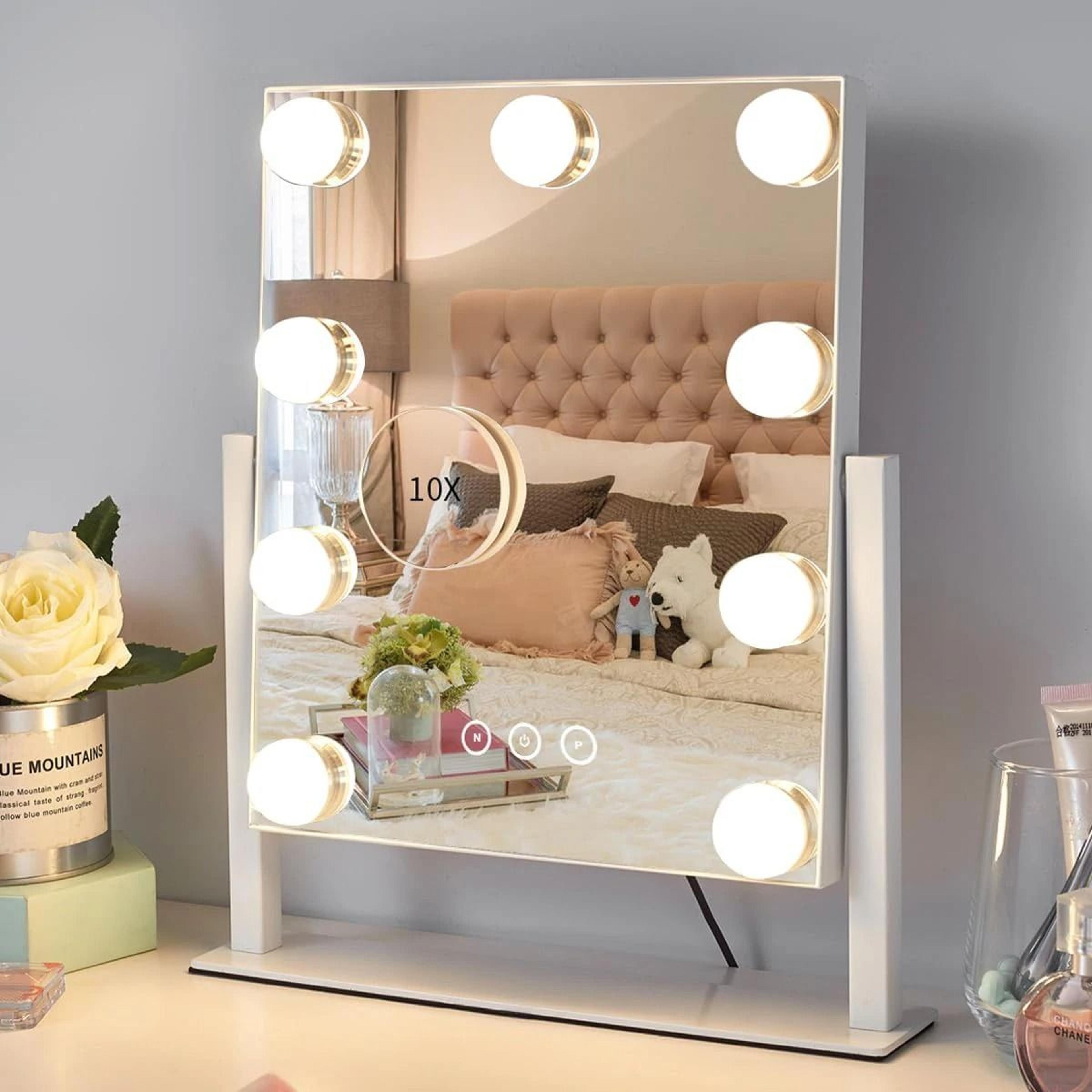 Hollywood Vanity Mirror With 9 LED Bulbs  360 Rotation For Dressing Room 7