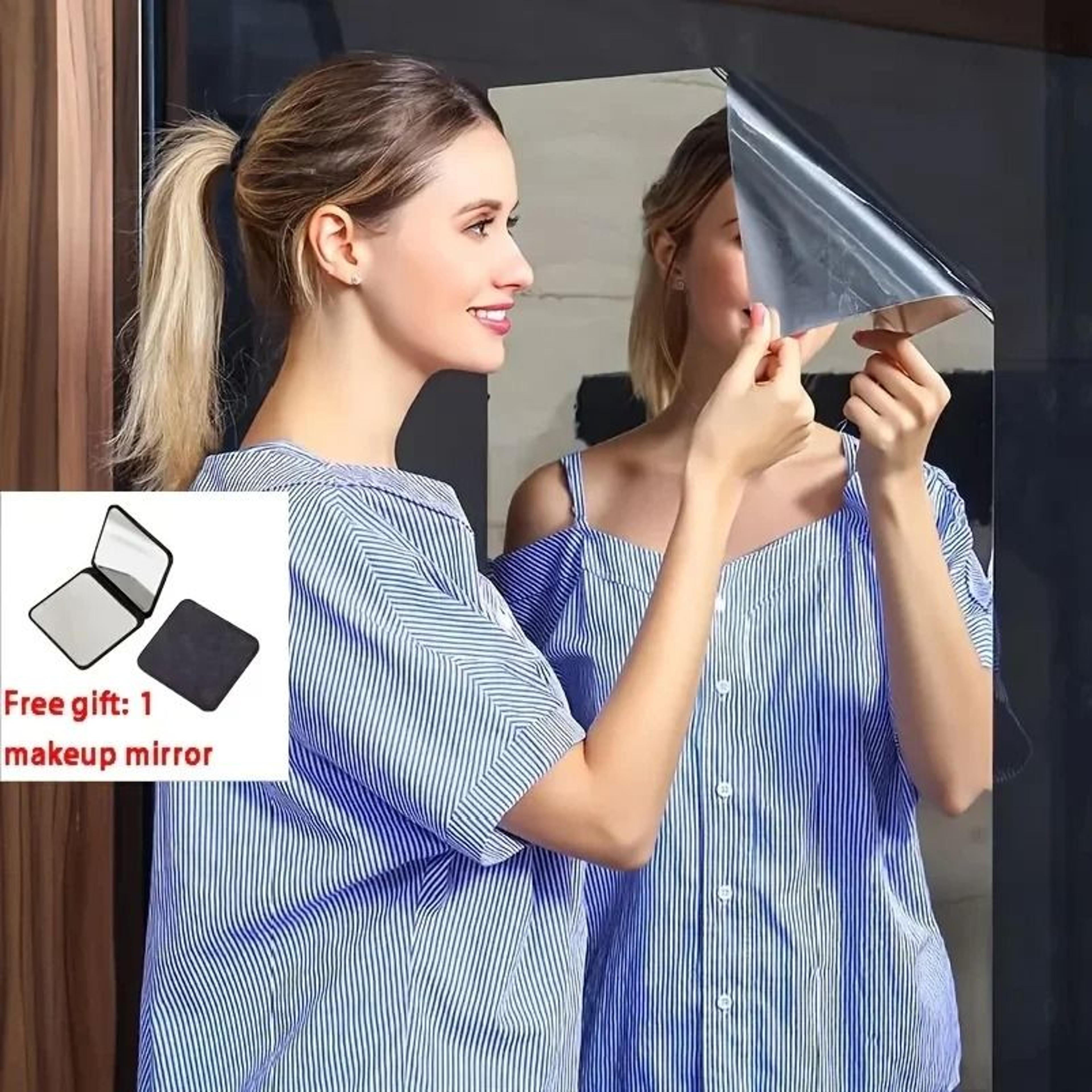 SelfAdhesive Acrylic Square Soft Mirror Wall Decal Stickers 1