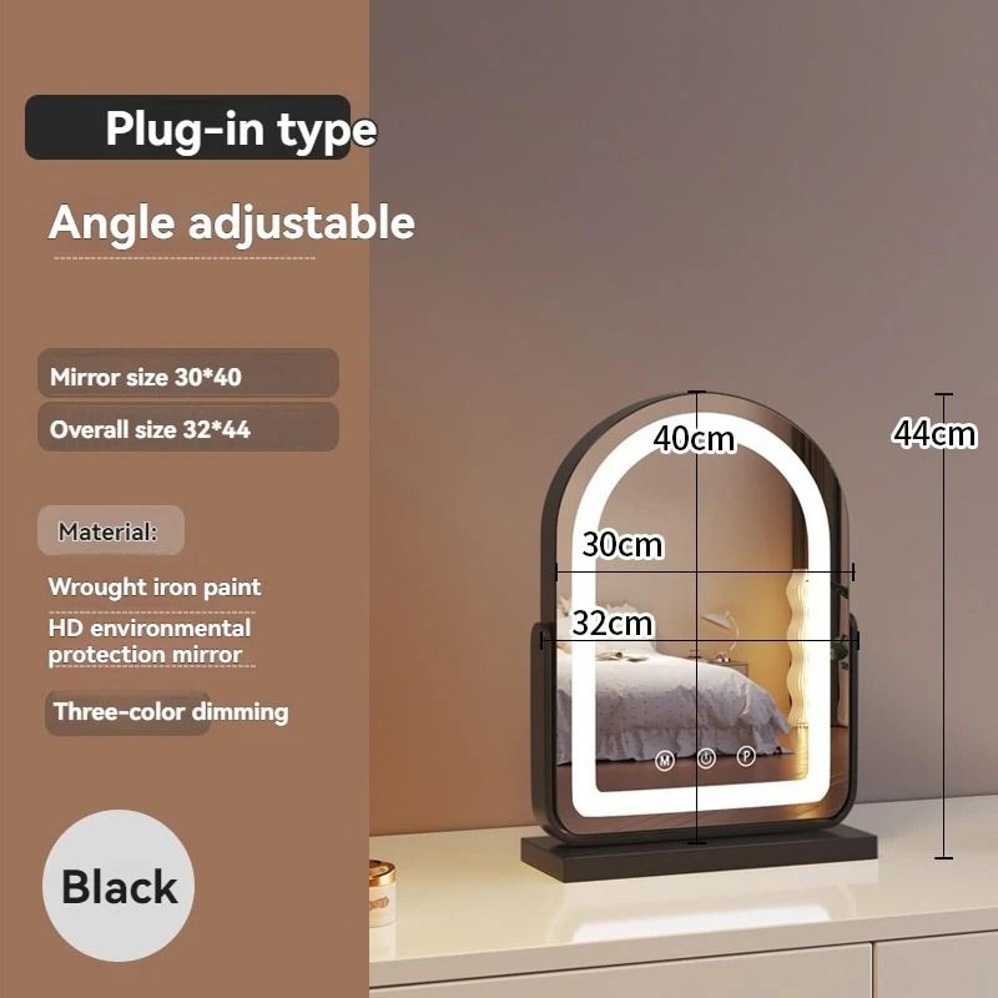 Desktop Large LED Makeup Mirror With Fill Light For Bedroom  Professional Beauty 6