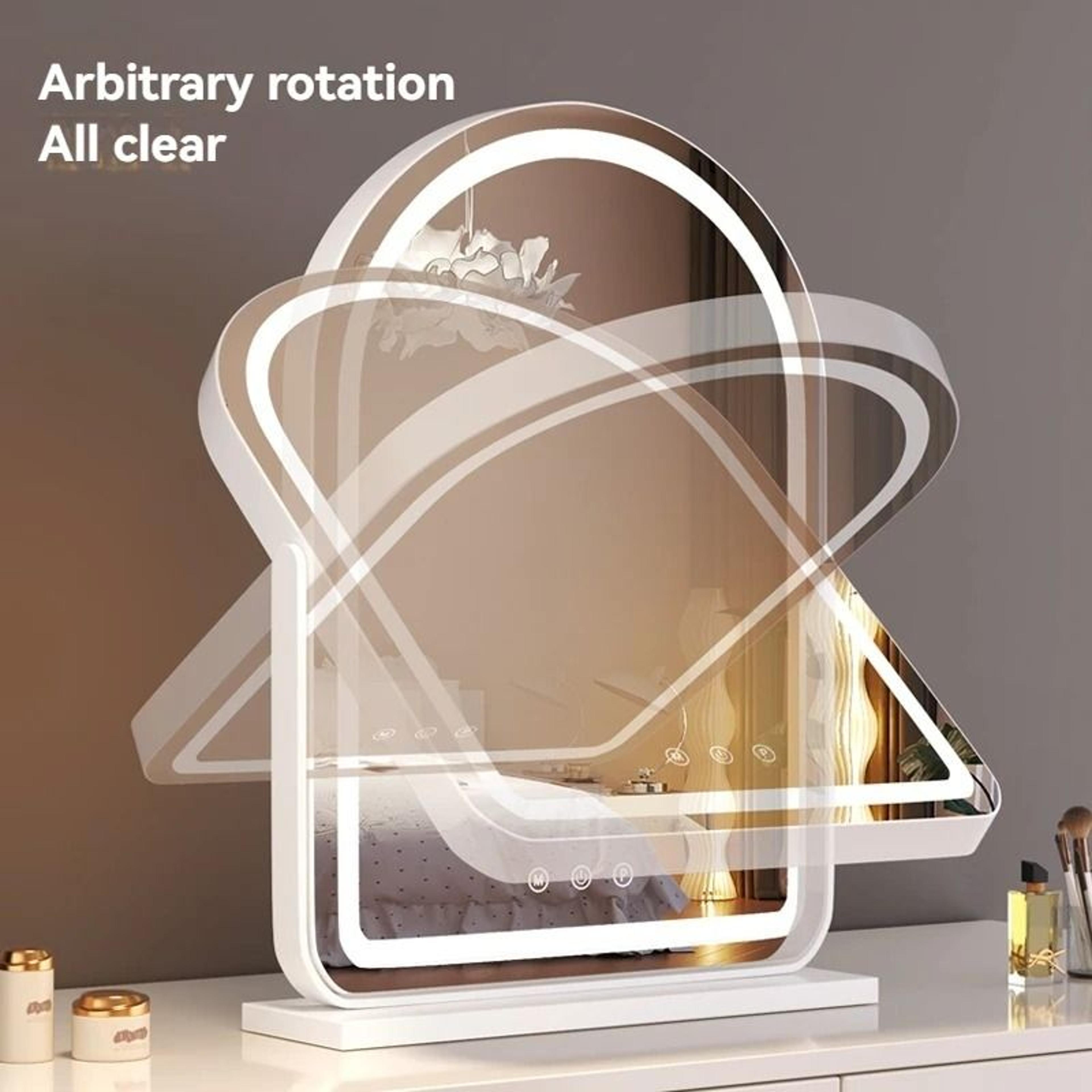 Desktop Large LED Makeup Mirror With Fill Light For Bedroom  Professional Beauty 2