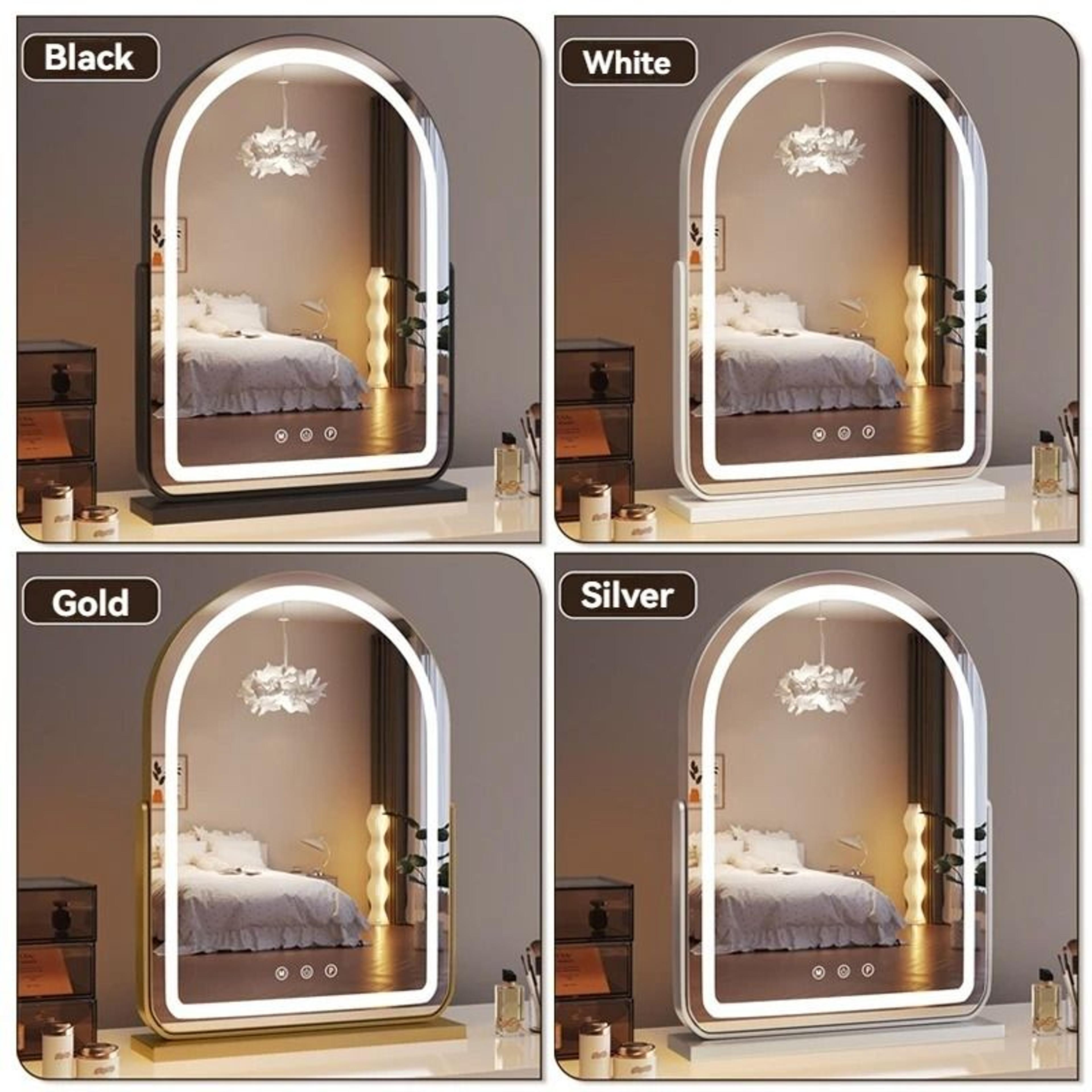 Desktop Large LED Makeup Mirror With Fill Light For Bedroom  Professional Beauty 1