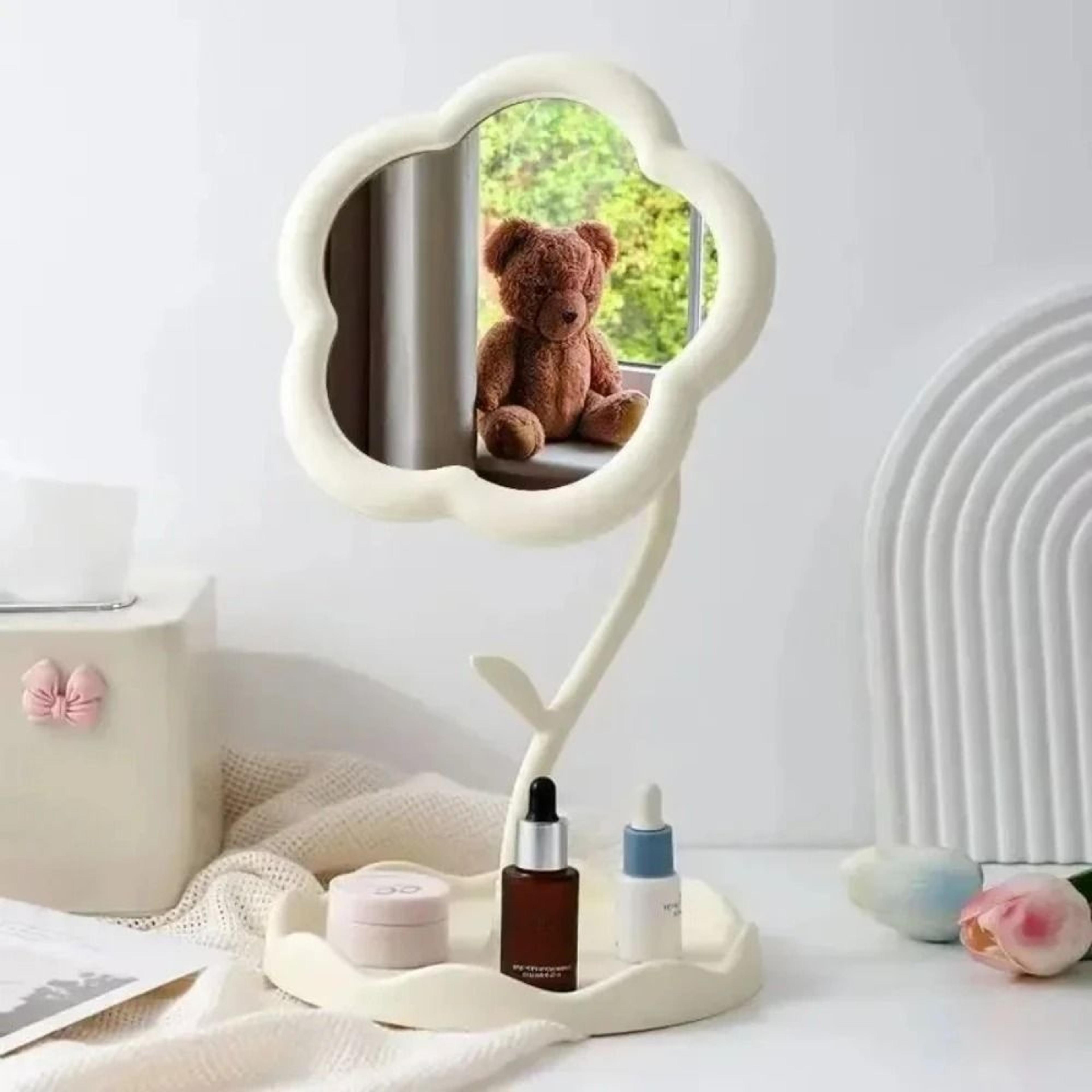 Creative Flower Shaped Desktop Vanity  Wall Makeup Mirror 5