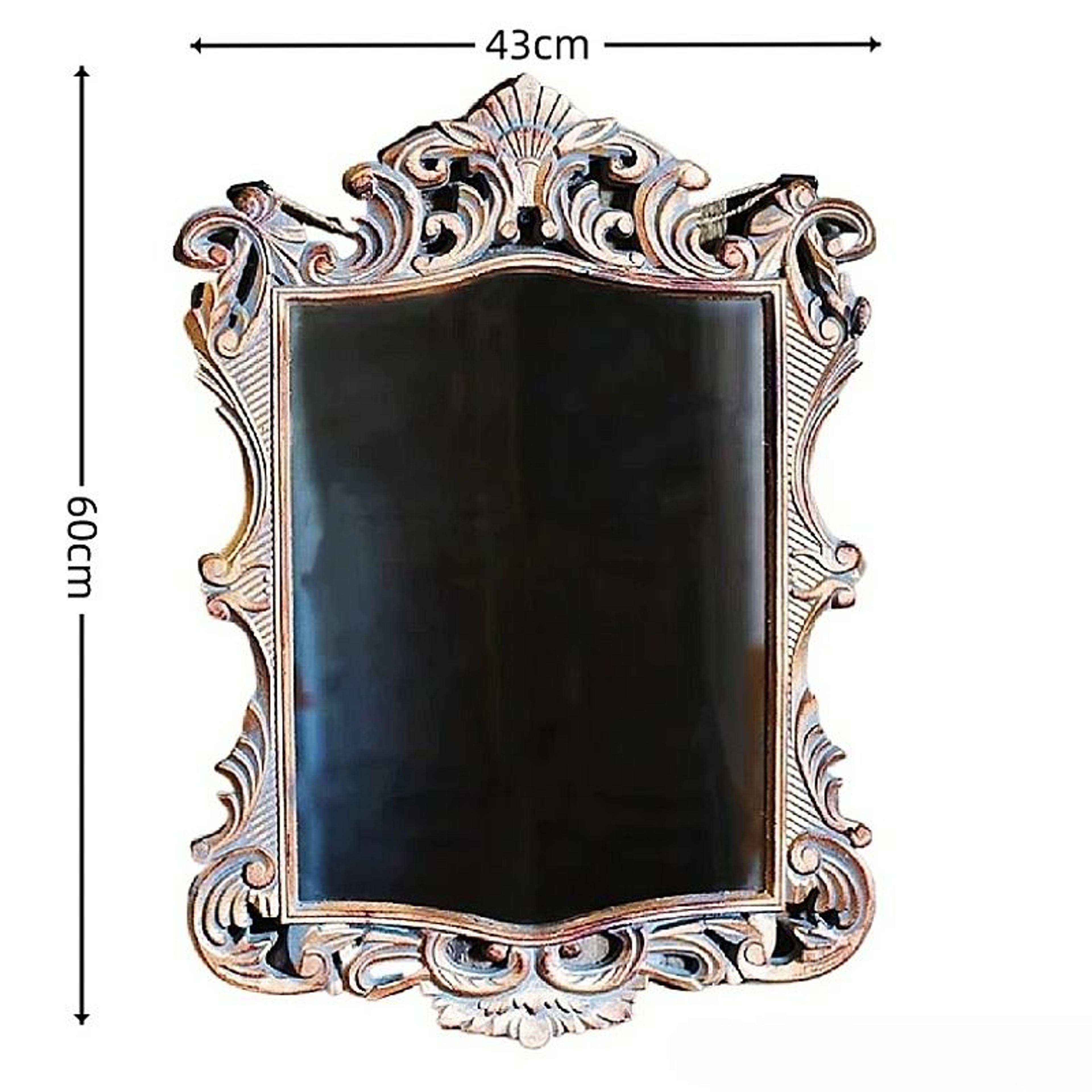 Classical French Retro Relief Wall Mirror For Home Wedding  Garden Decor 4