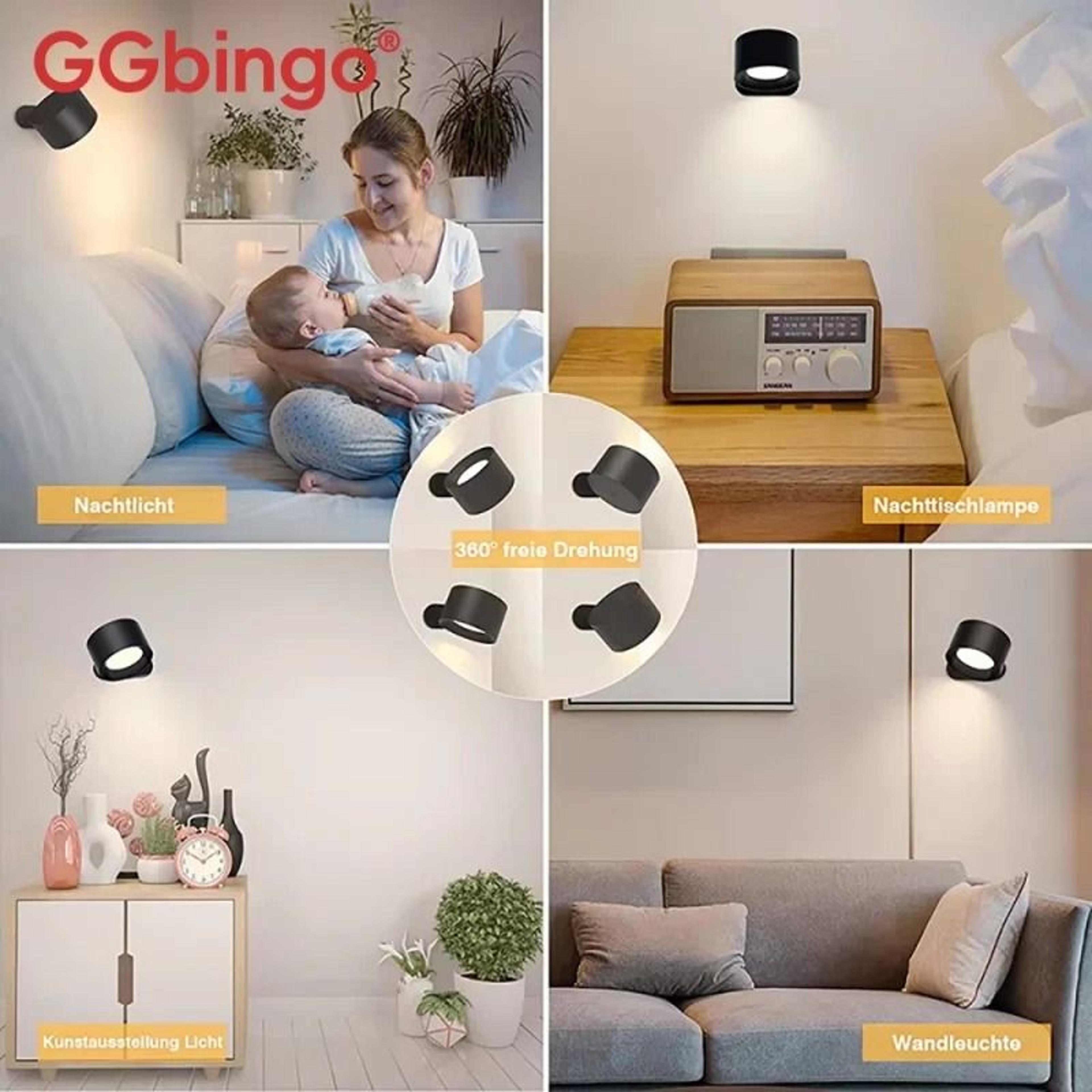 Wireless Round LED Picture Wall Light With Remote Control  RGB Color Changing 3