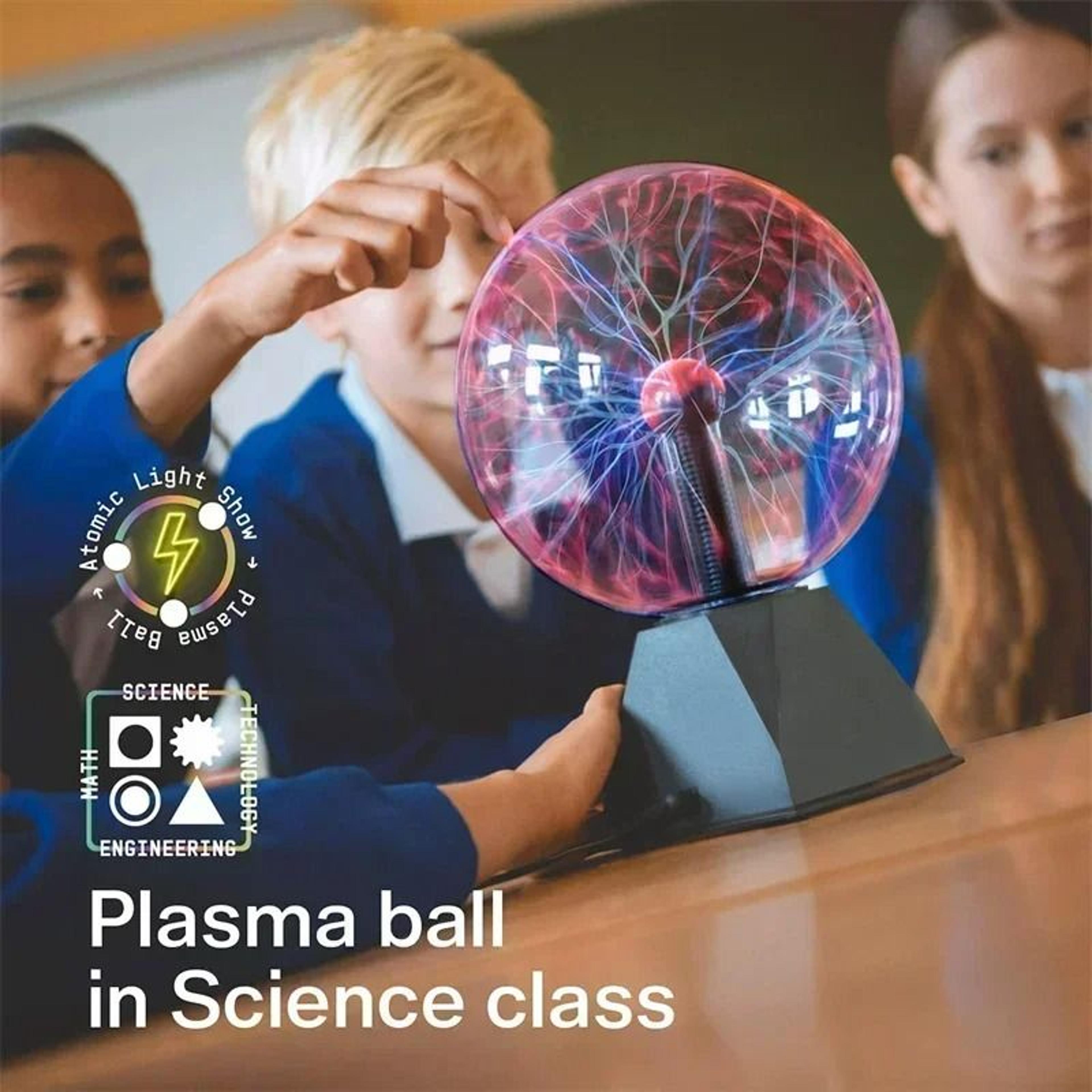 8Inch SoundReactive Magic Plasma Ball Lamp With Touch  Voice Sensitive Lightning Effects 3