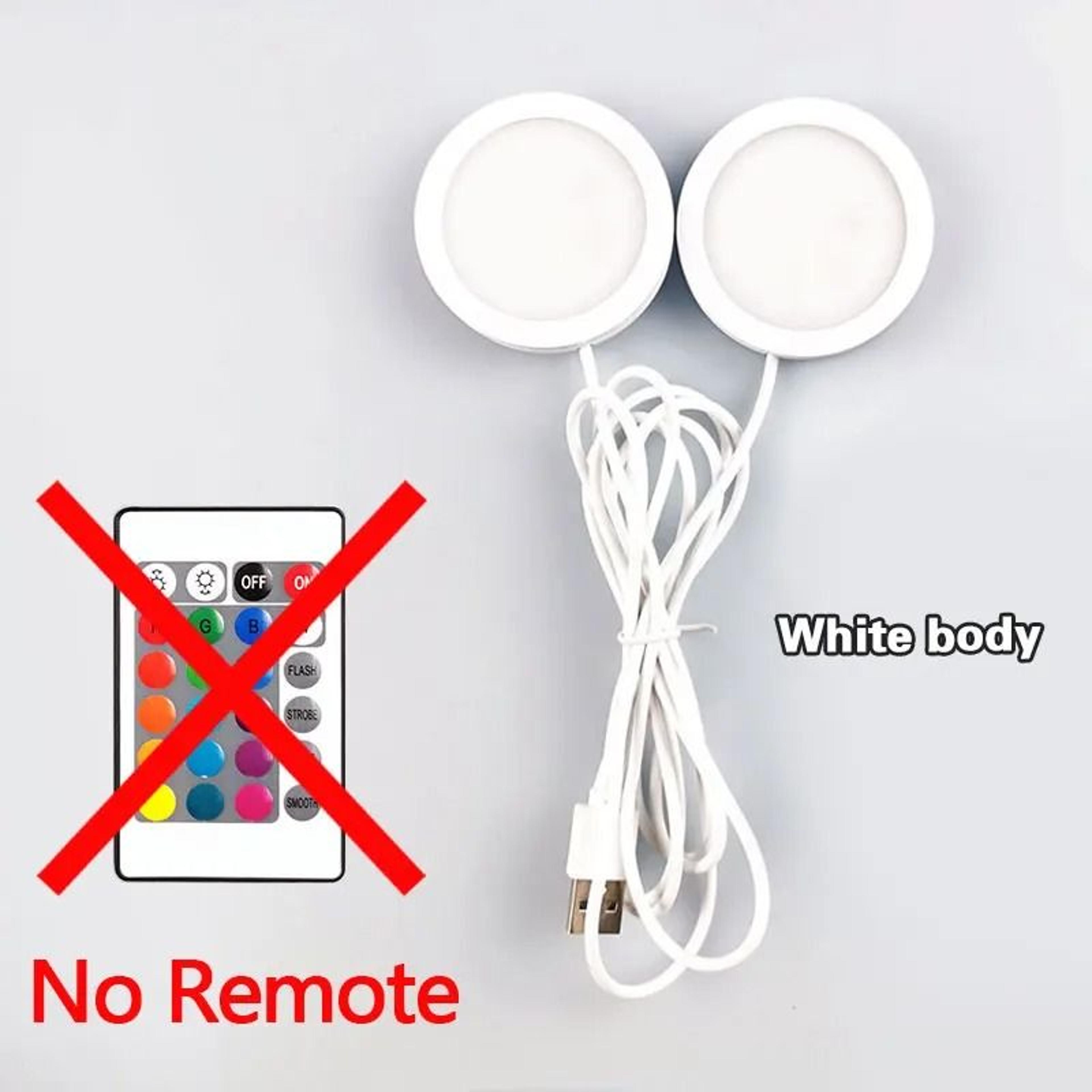 Dual LED USB Mini Spotlights With RGB Remote Control For Jewelry Cabinets  Showcases 6
