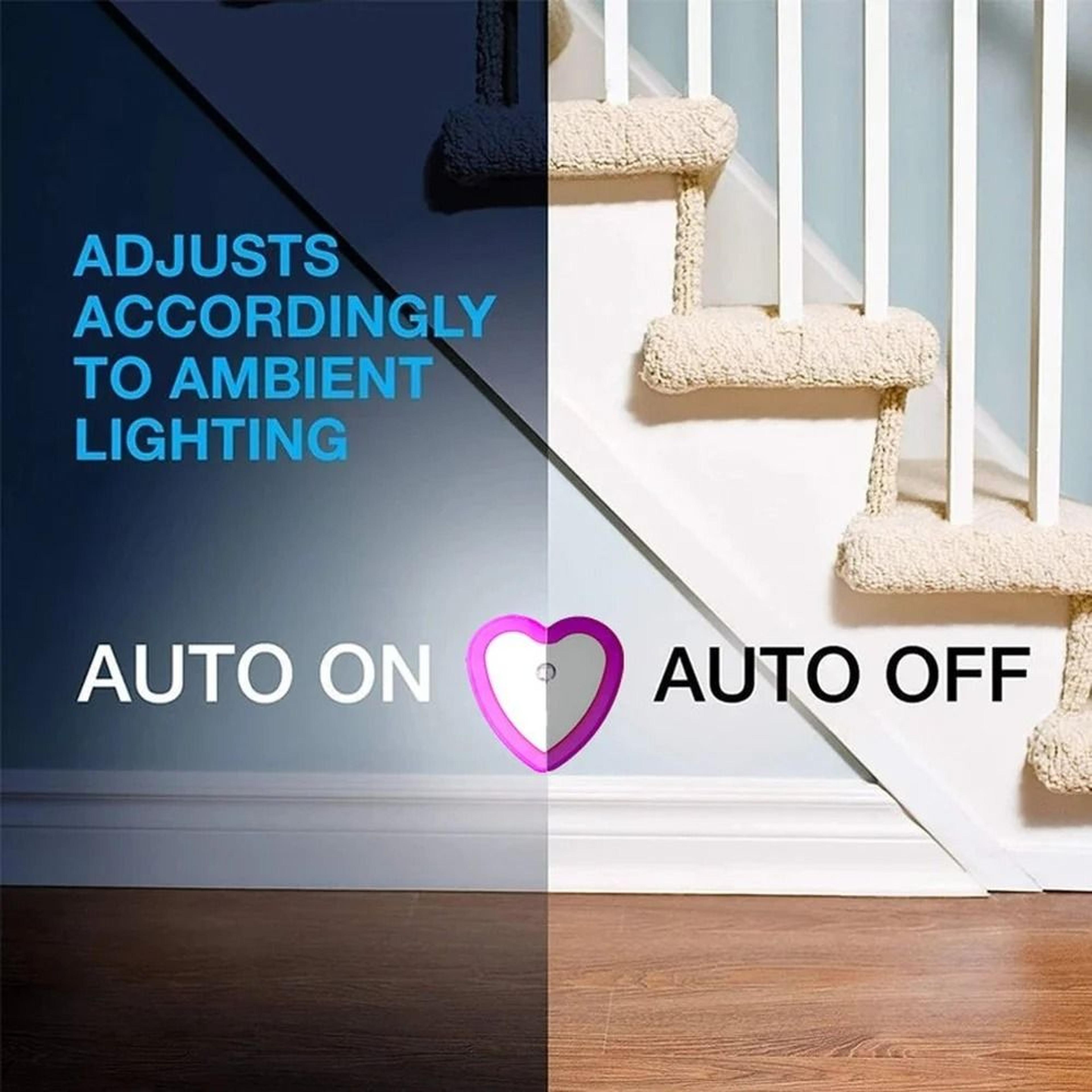 Mini LED Sensor Night Light Auto OnOff Light Sensor PlugIn Lamp 1