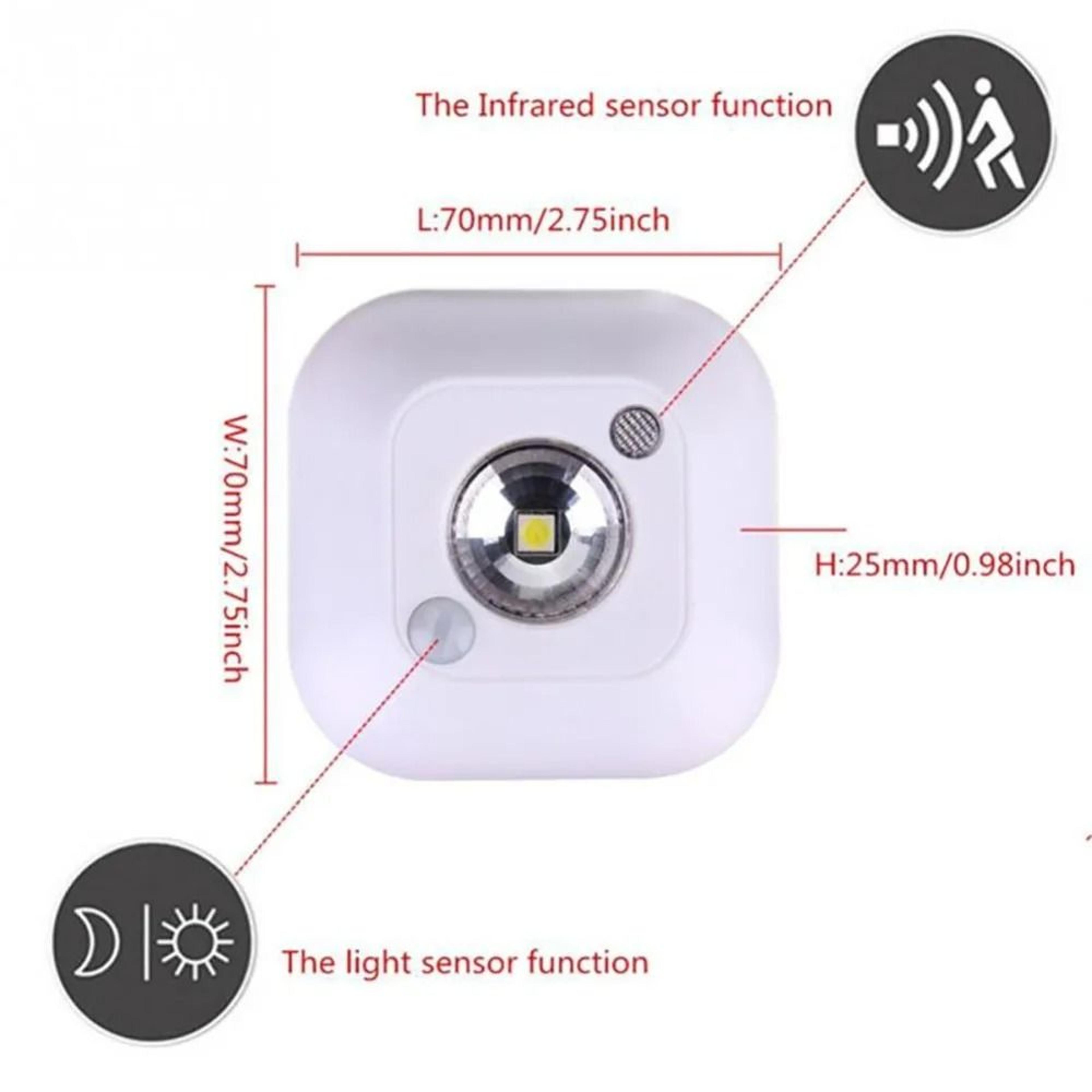 Mini Smart Wireless PIR Motion Sensor LED Wall Lamp  Magnetic Night Light 5