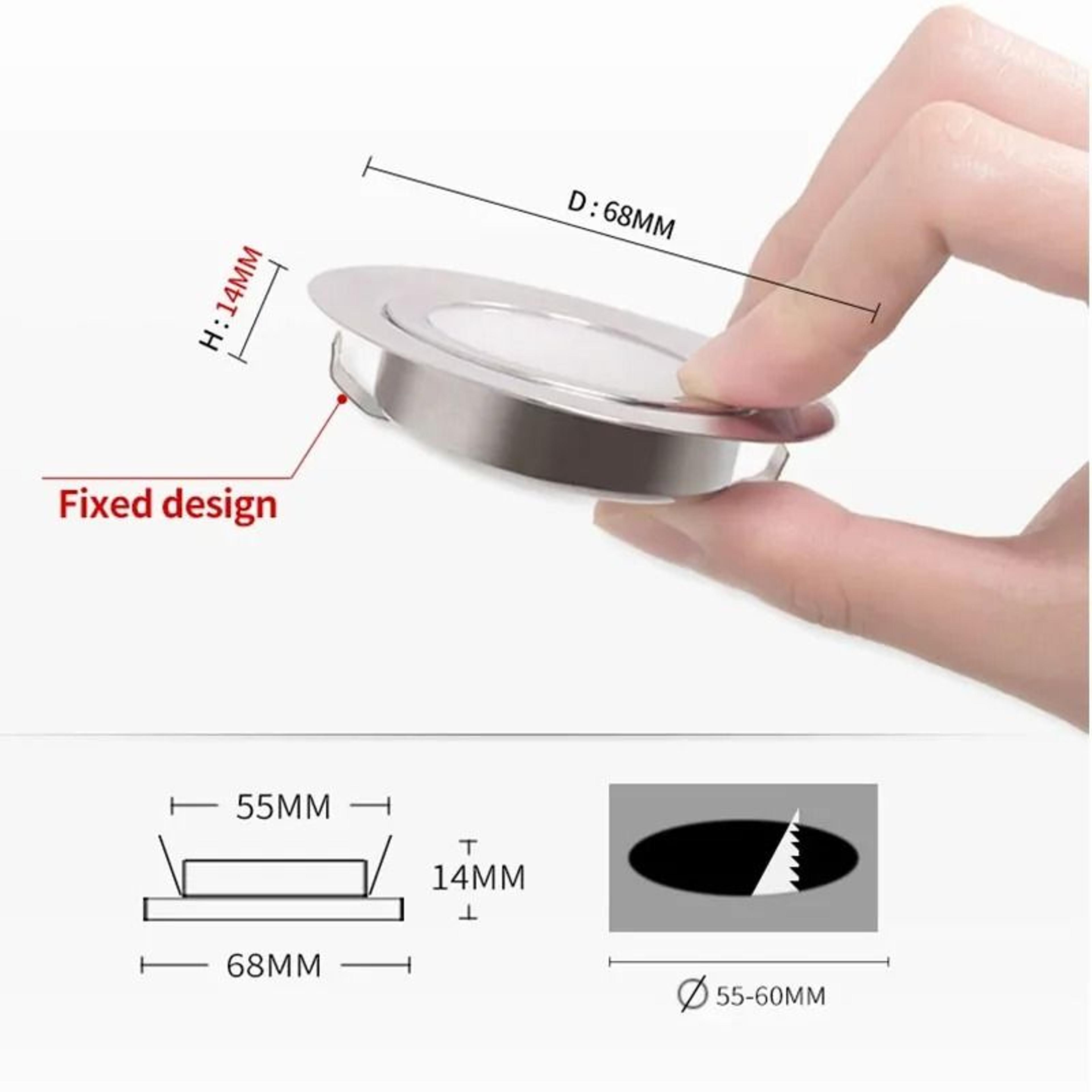 UltraThin 14mm Recessed LED Spotlight  Cabinet Mini Downlight Kit 3